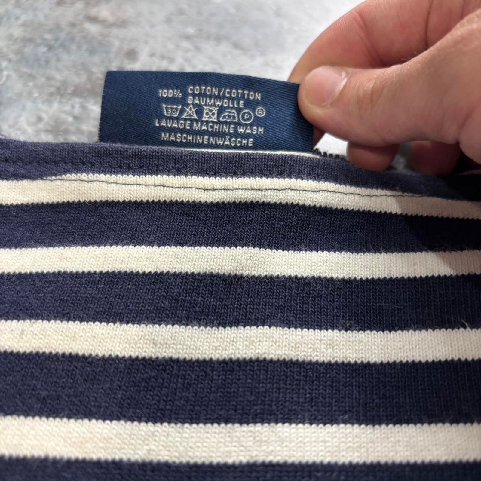 Saint James Vintage Saint James Boat Neck Navy & White Striped Shirt XS Size XS / US 0-2 / IT 36-38 - 5 Thumbnail