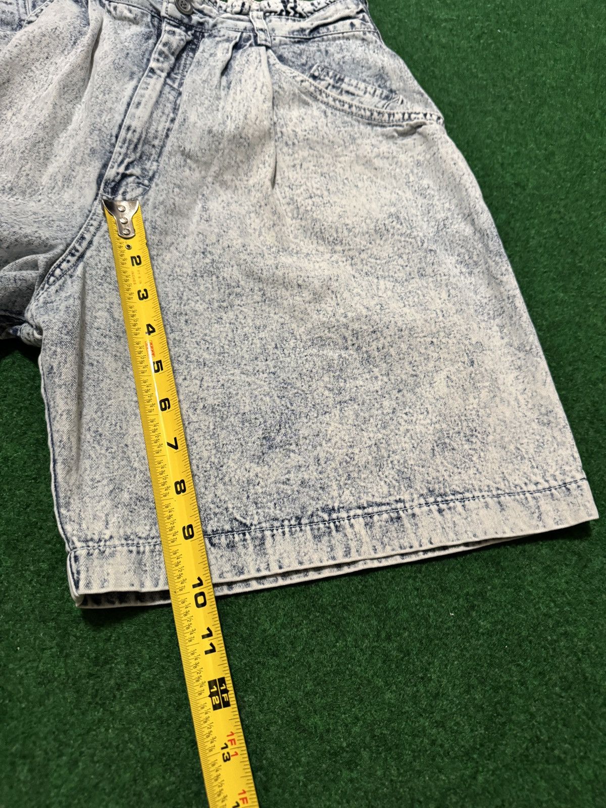 Lee × Vintage Vtg 90s Acid Wash Lee Jort High Waisted Grunge Denim Shorts Size 34" / US 12 / IT 48 - 5 Thumbnail