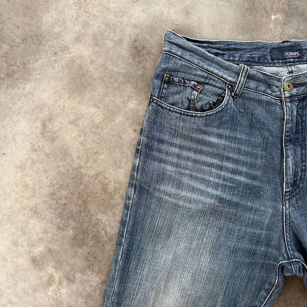 Japanese Brand Vintage Japanese Denim Jean Pant Distressed Faded W31 Size US 31 - 5 Thumbnail