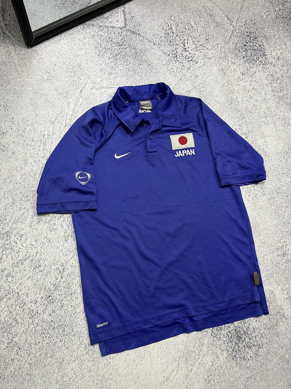 Nike × Vintage Nike Japan Asia Cup 2007 Polo Shirt Jersey Rare Blockcore Size US M / EU 48-50 / 2 - 4 Thumbnail