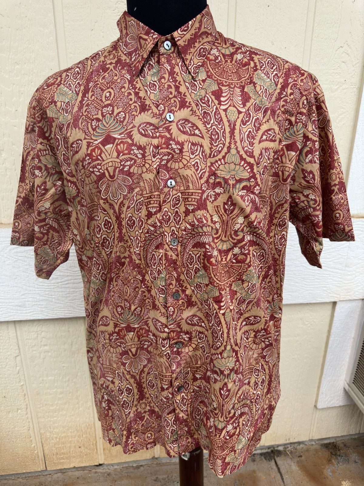 Tori Richard Tori Richard Hawaiian Print Red Full Button Men's Medium Size US M / EU 48-50 / 2 - 1 Thumbnail