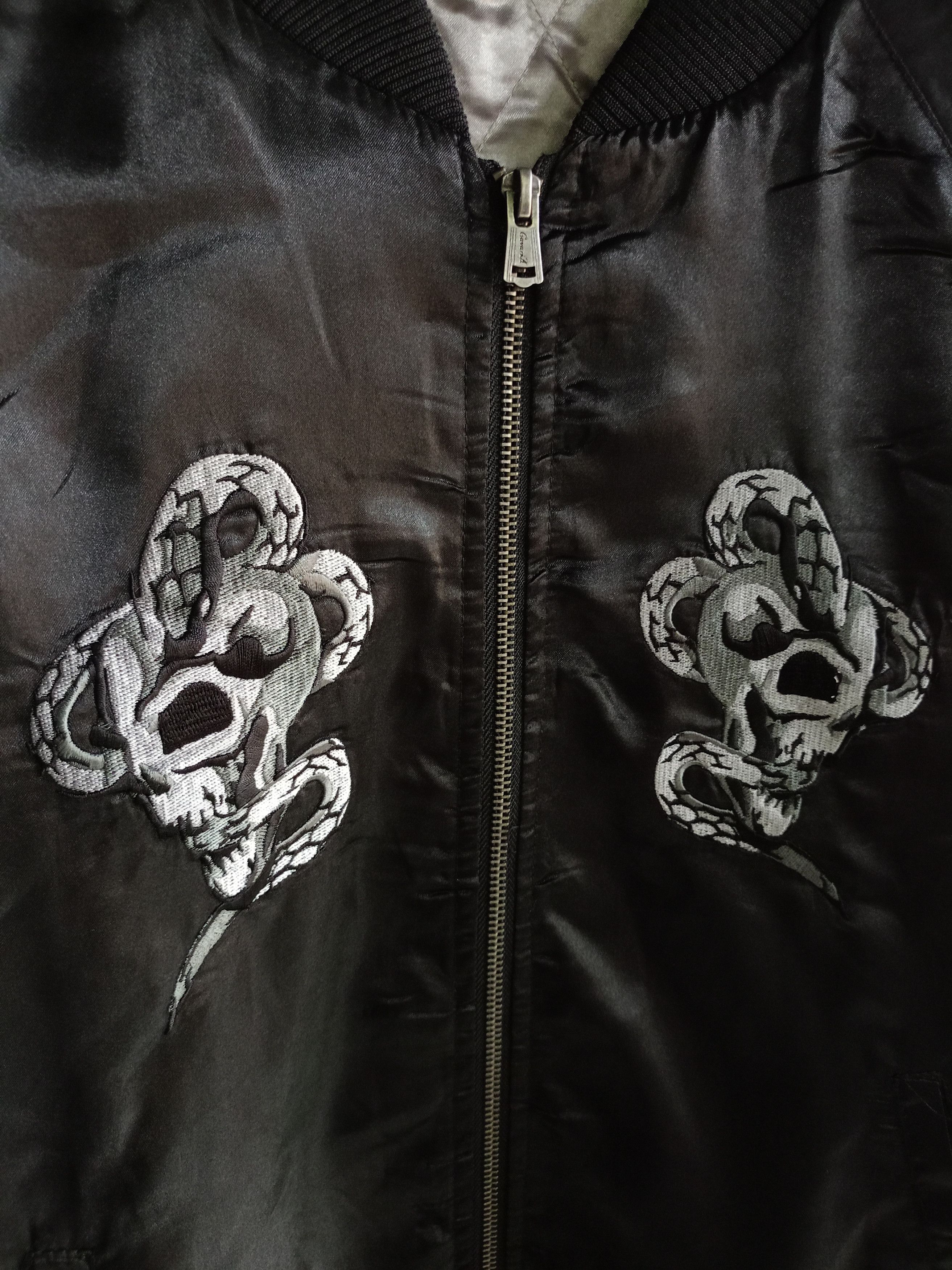 14th Addiction × If Six Was Nine × Japanese Brand Cavaria Snack Embroidered Satin Bomber jacket Size US M / EU 48-50 / 2 - 3 Thumbnail