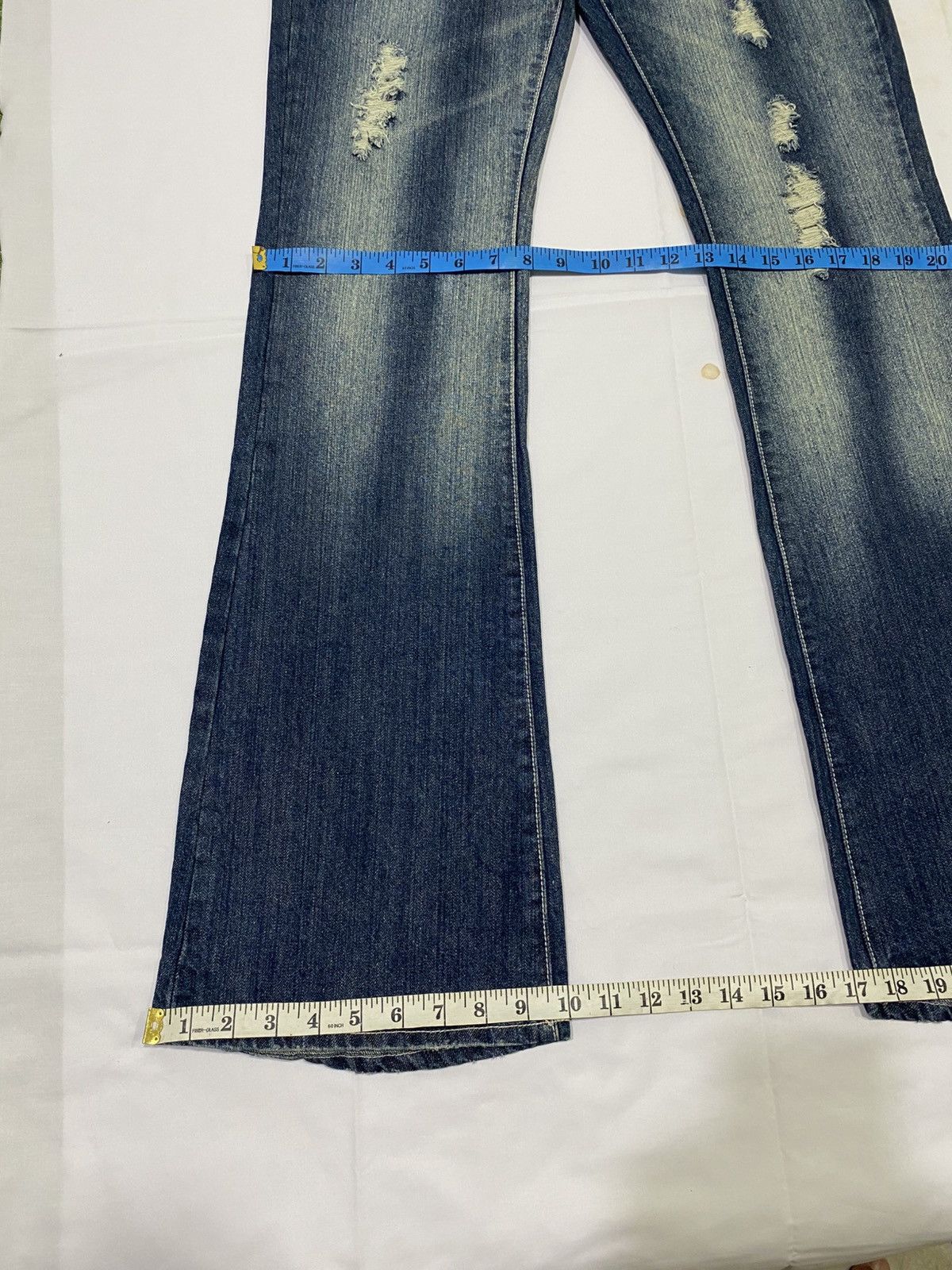 Tornado Mart Japanese brand X ecstrail flare jeans Size US 32 / EU 48 - 20 Thumbnail