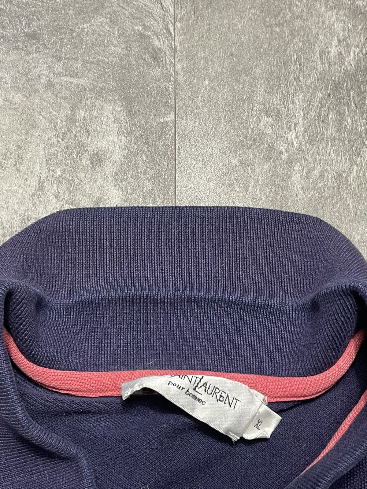 Yves Saint Laurent Vintage Yves Saint Laurent YSL Polo Blue Mini Logo Size US XL / EU 56 / 4 - 5 Thumbnail