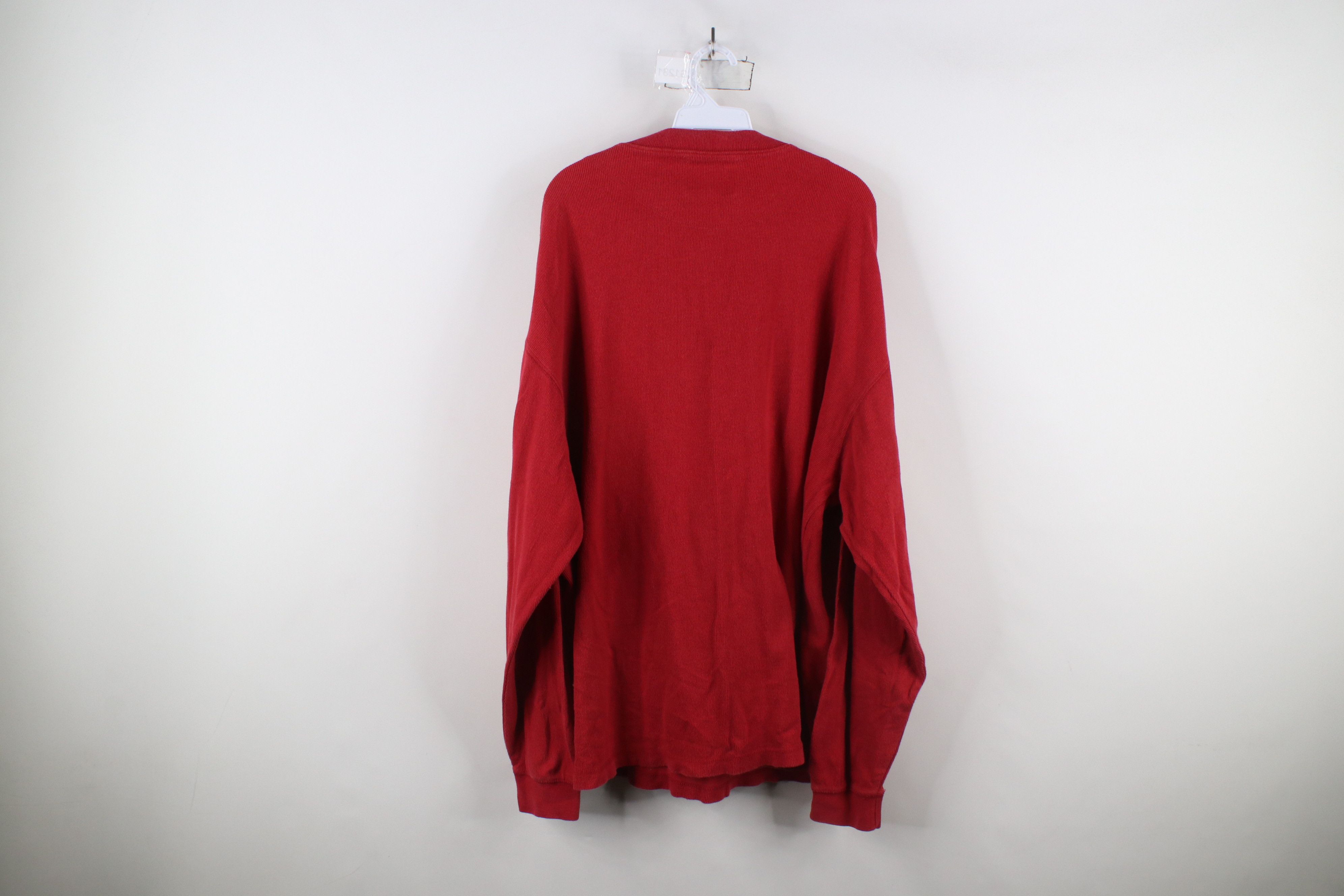 Levi's × Vintage Vintage 90s Levis Ribbed Knit Long Sleeve Henley T-Shirt Size US XL / EU 56 / 4 - 8 Thumbnail