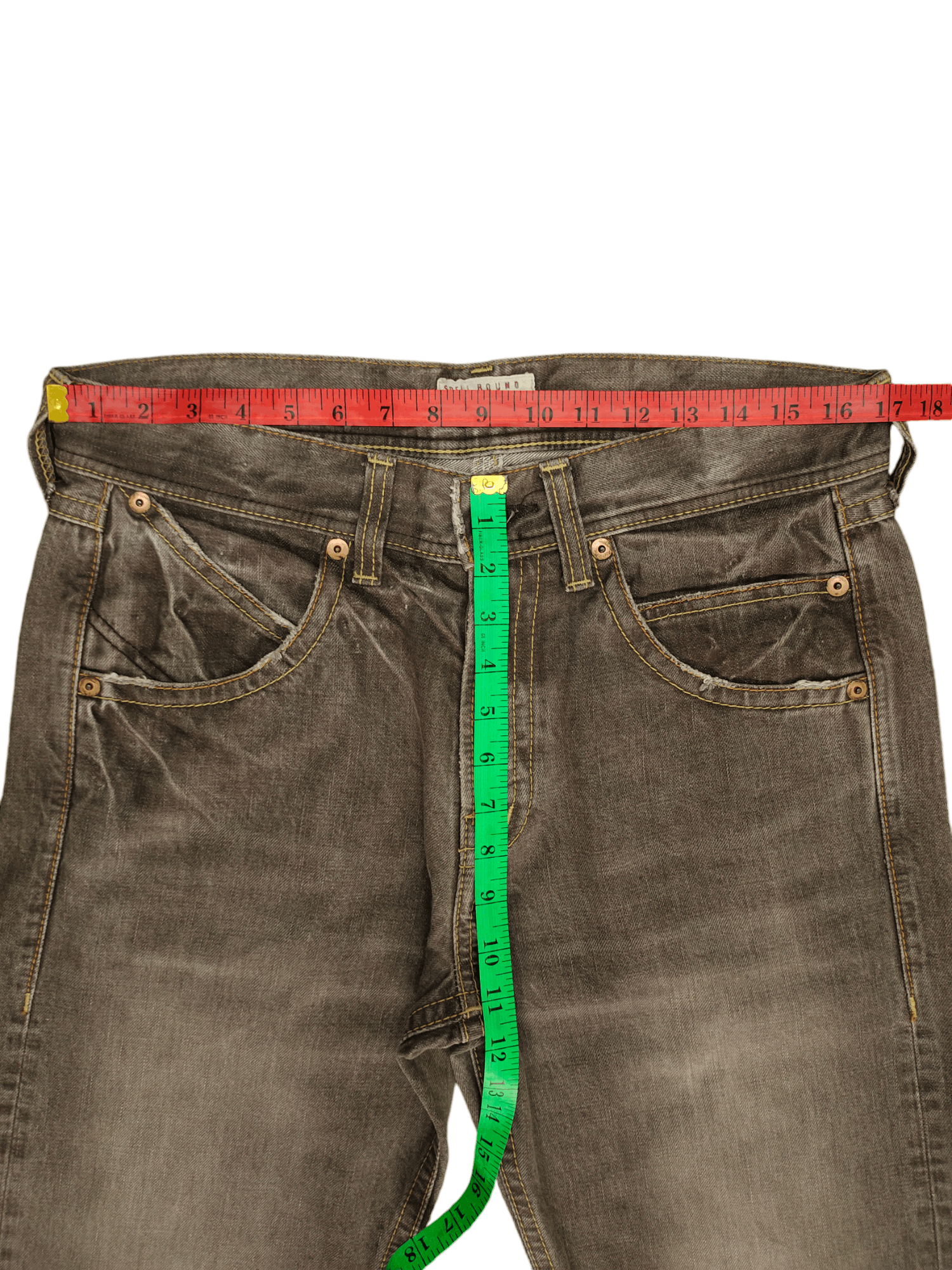 Spellbound Vintage 90s Spellbound Clawmark Distress Faded Denim Jeans Size US 34 / EU 50 - 7 Thumbnail