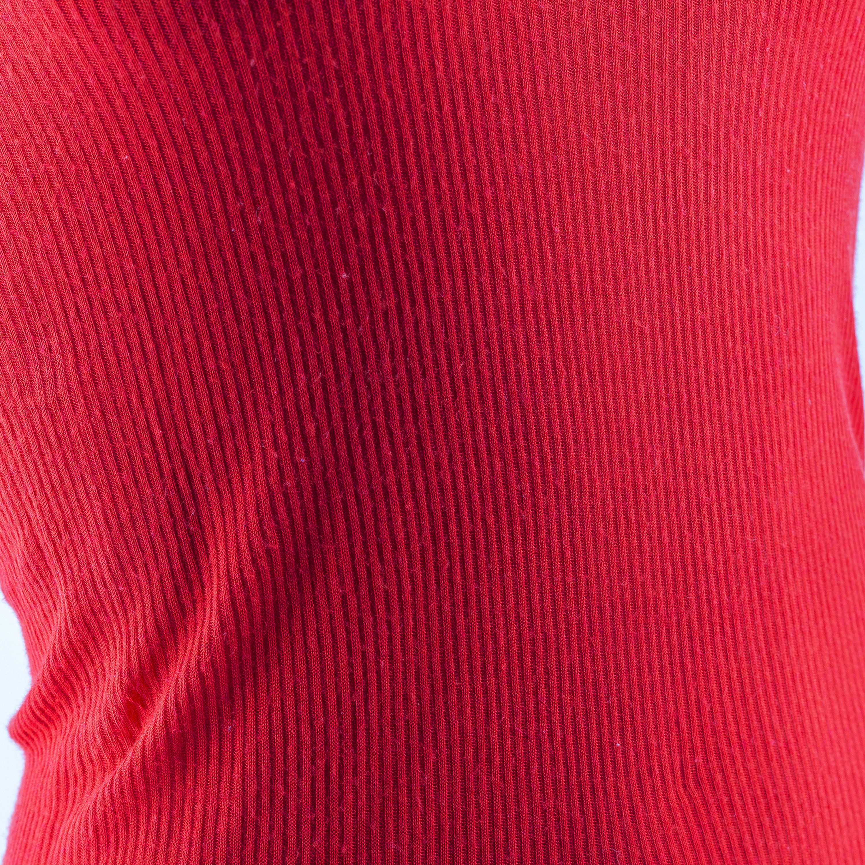 Rick Owens Rick Owens Red Basic Ribbed Tank Top (S) Size S / US 4 / IT 40 - 4 Thumbnail