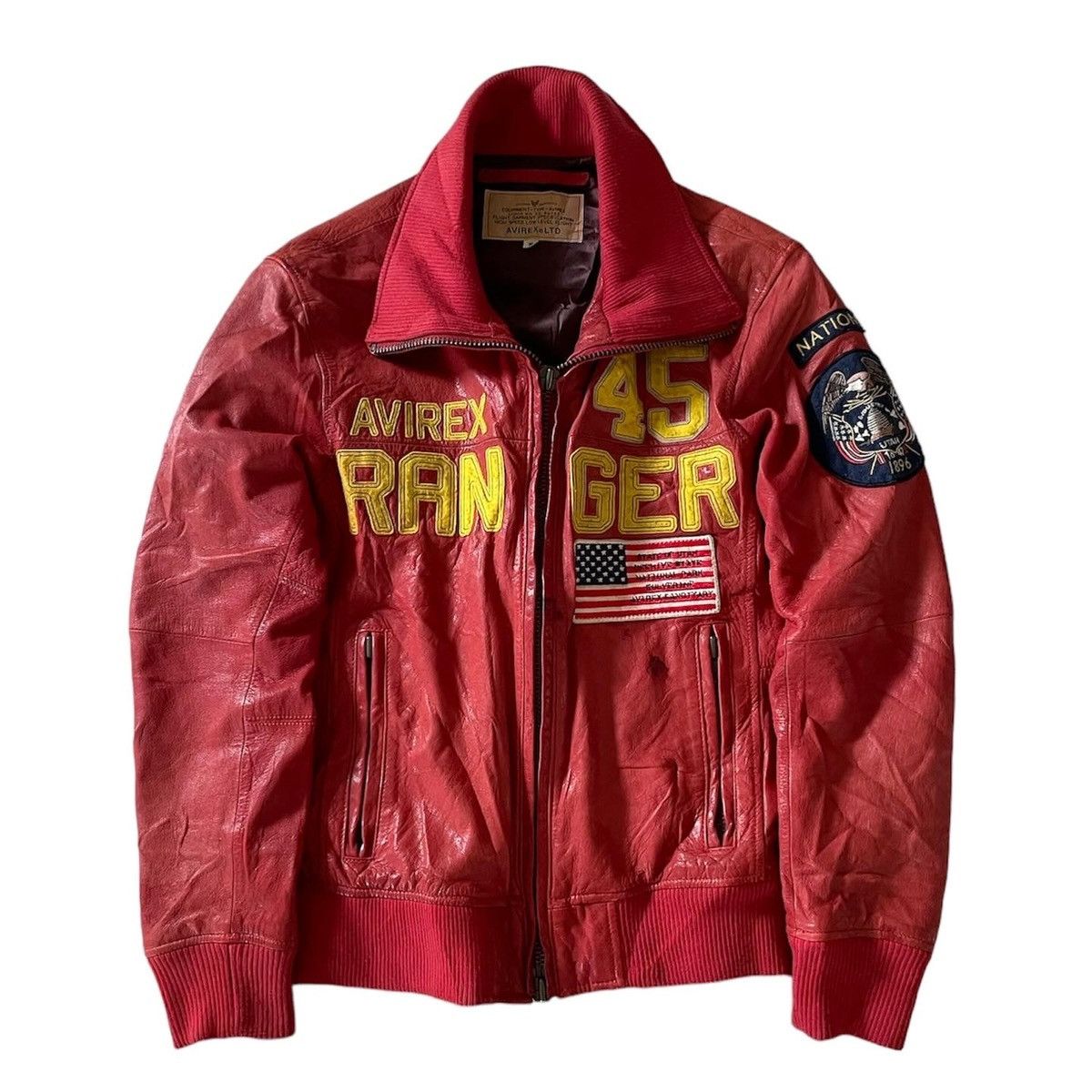 Avirex 💸BINDING OFFER💸AVIREX Goatskin Leather Bomber Jacket Size US M / EU 48-50 / 2 - 6 Thumbnail
