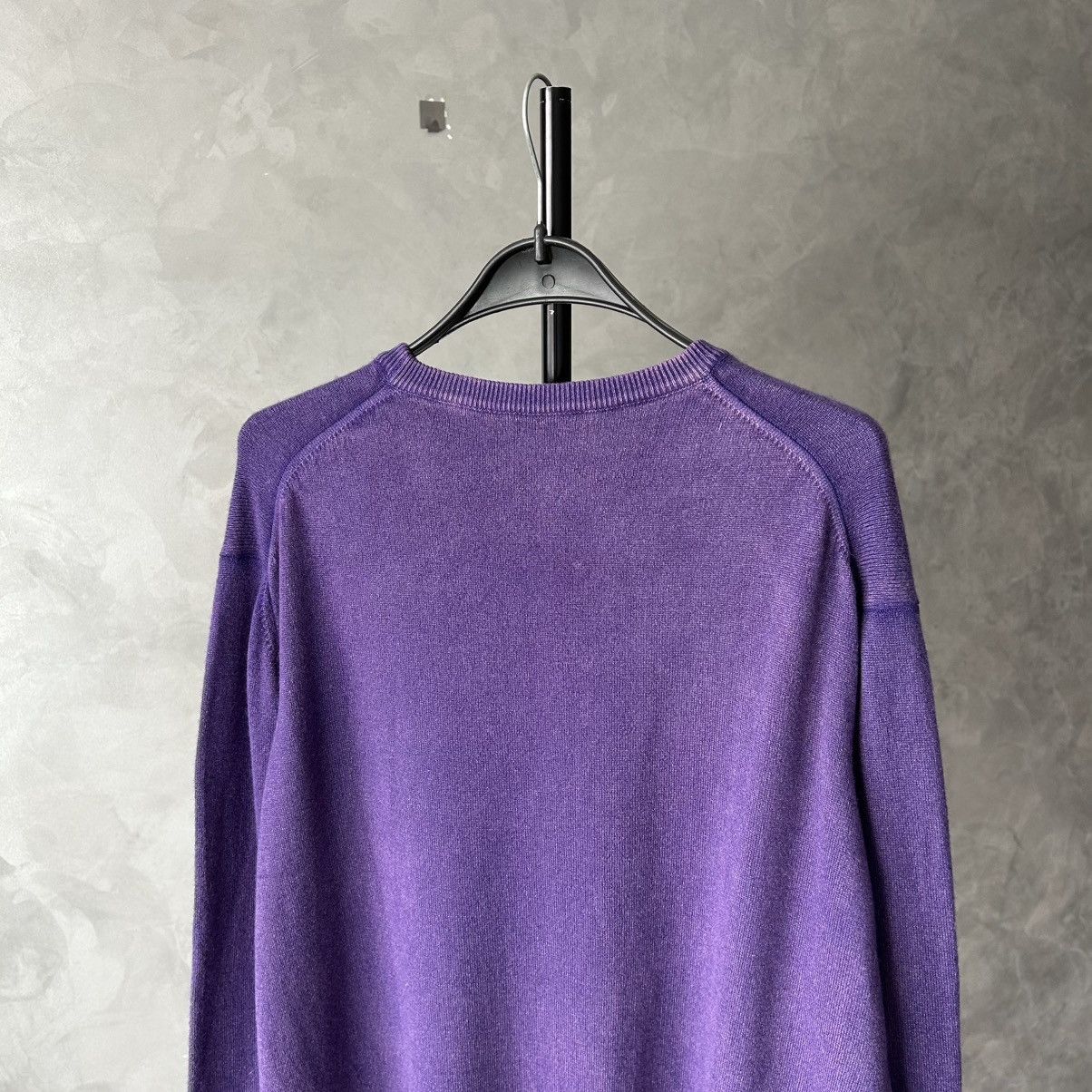 Luigi Borrelli Borrelli Napoli 100% Cashmere Purple Garment Dyed Sweater Size US XL / EU 56 / 4 - 8 Thumbnail