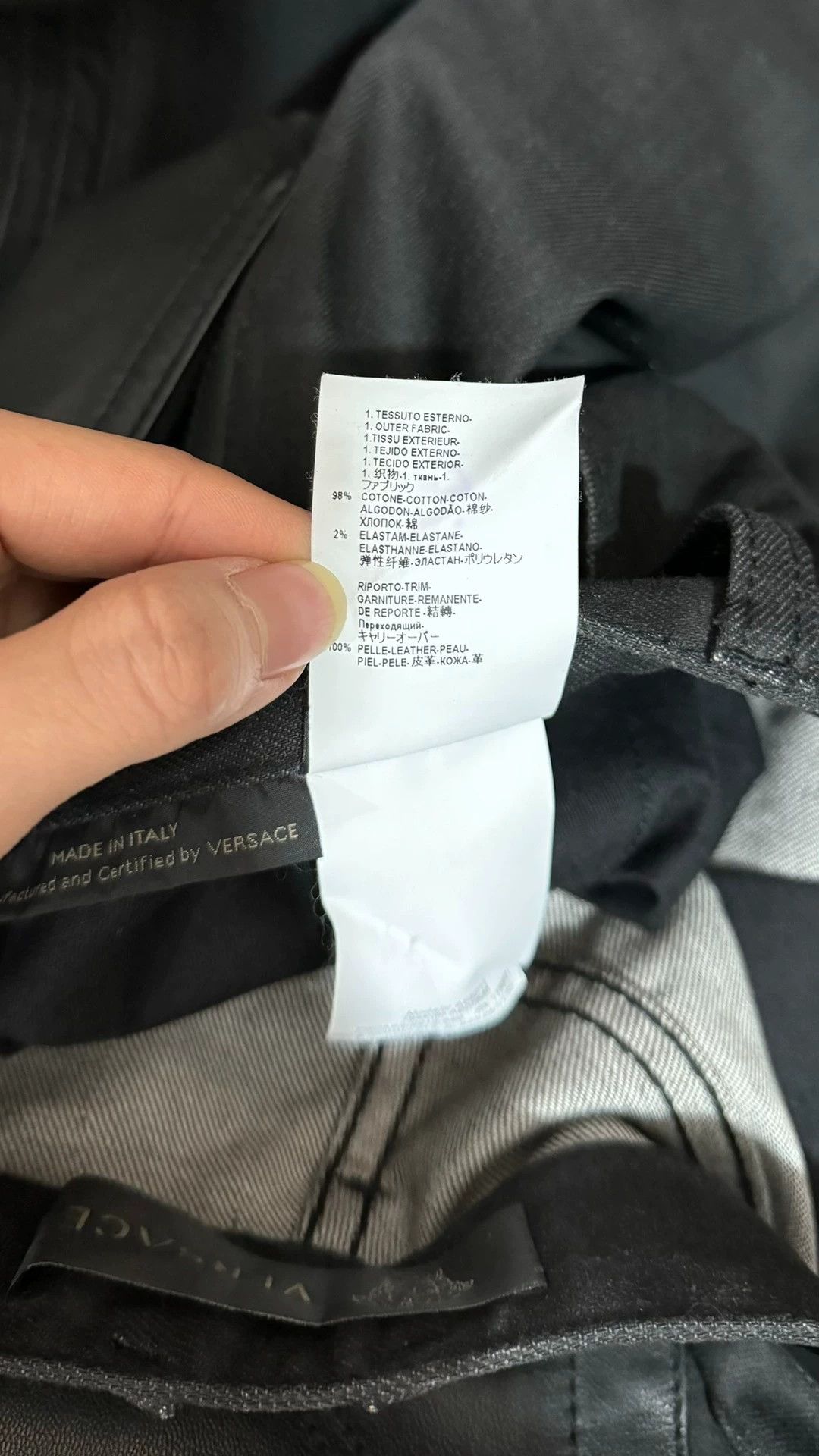Versace Versace Patchwork Leather Jeans 30 Size US 30 / EU 46 - 6 Thumbnail