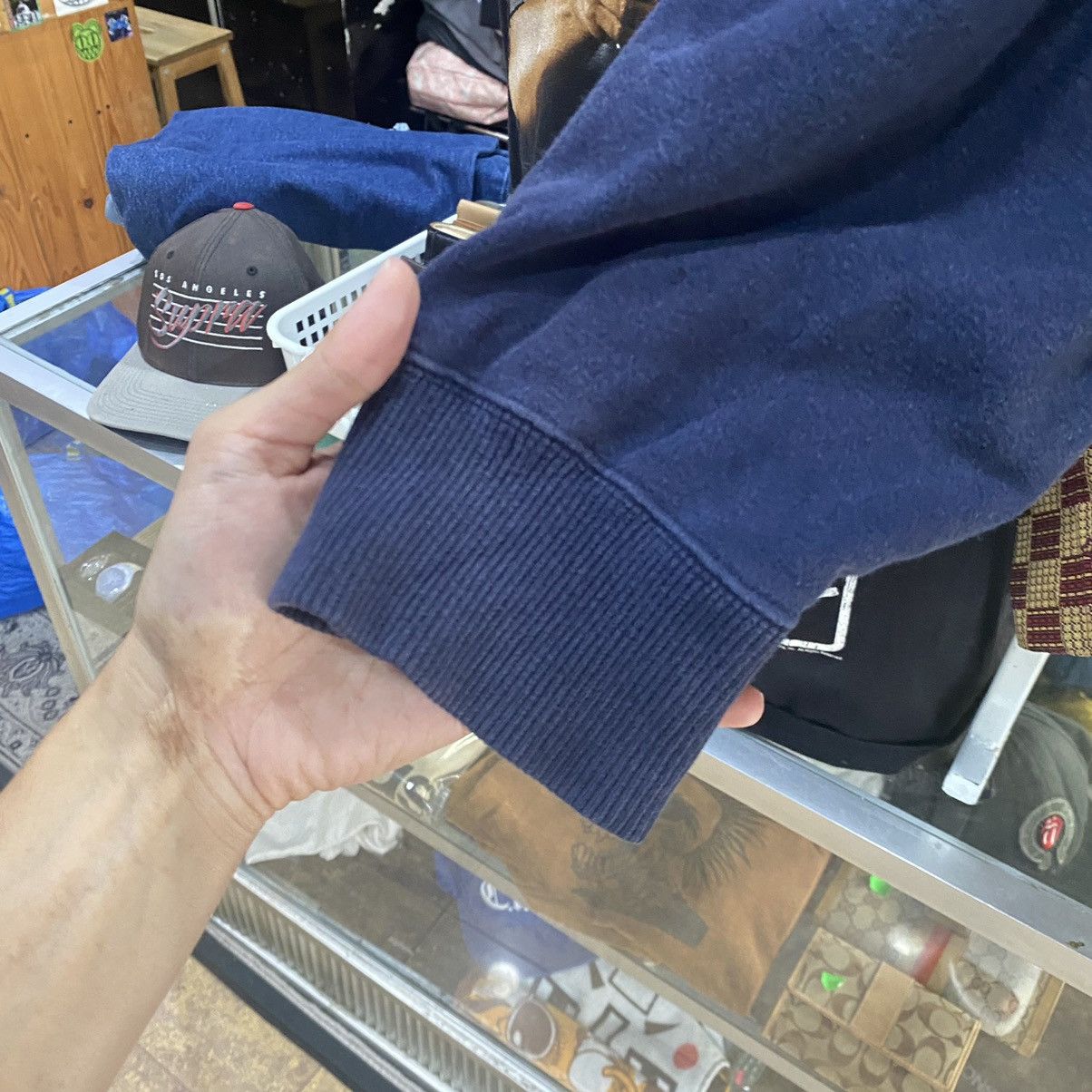 Issey Miyake × Vintage Vintage Issey Miyake Half Button Pocket Sweaters Size US L / EU 52-54 / 3 - 7 Thumbnail