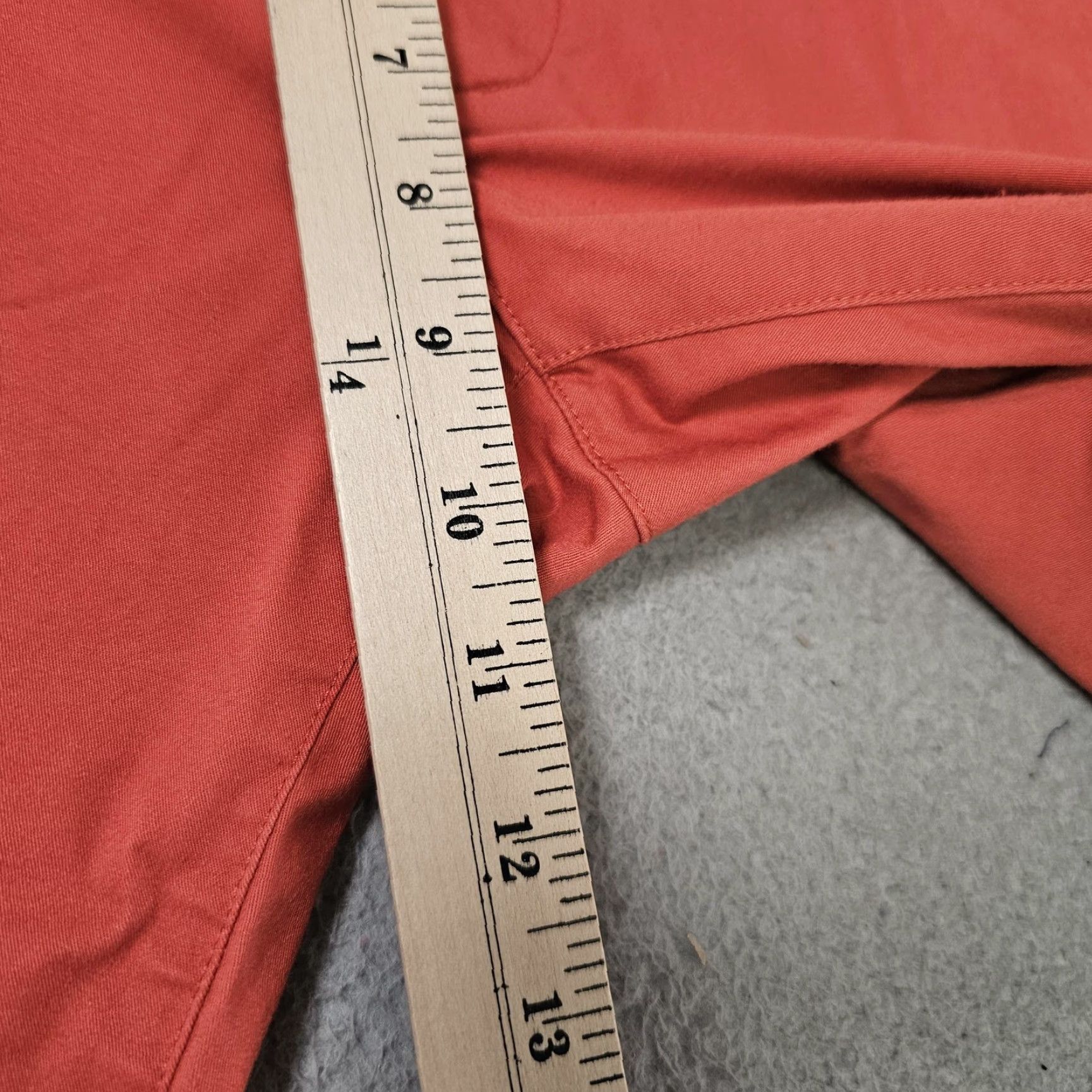 Bonobos Bonobos Chino Pants Mens 29x32 Slim Stretch Cotton Casual Tapered Leg Orange Solid Front Zip Pockets Mens Size US 29 - 3 Thumbnail