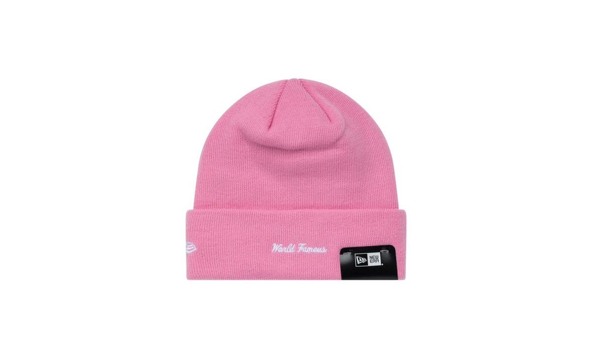 New Era × Supreme FW21 Supreme New Era Box Logo Beanie Pink