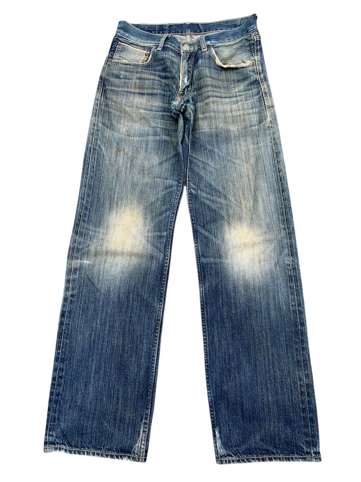 LEVI’S SELVEDGE 503 RUSTY MUDWASH DISTRESSED DENIM