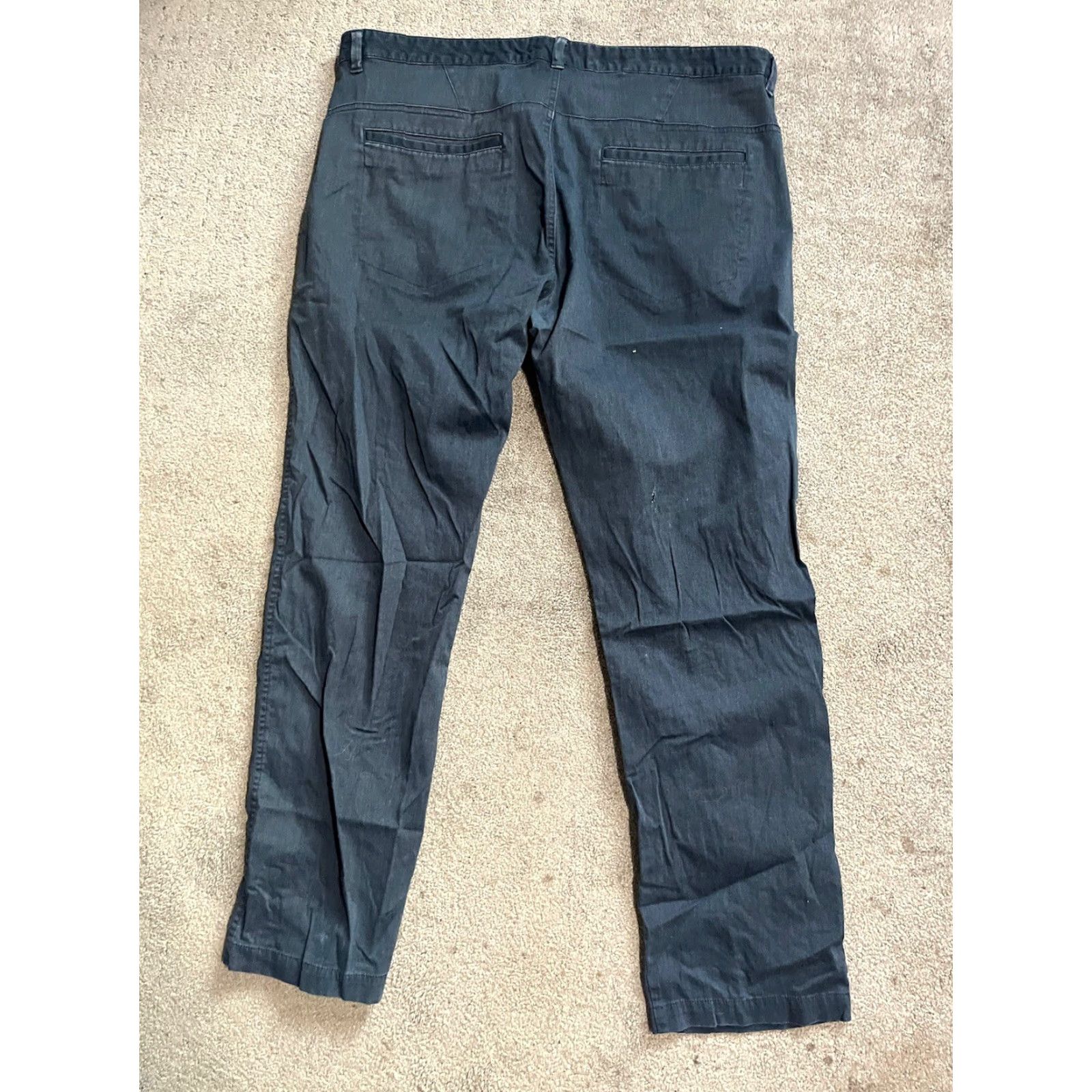 Calvin Klein Calvin Klein Men's Slim Fit Stretch Pants 5-Pocket Blue 38x32, Slim, Chino, 5-Pocket, Regular, Cotton, Zip, Machine Washable, Business Workwear, Mens Size US 38 / EU 54 - 4 Thumbnail