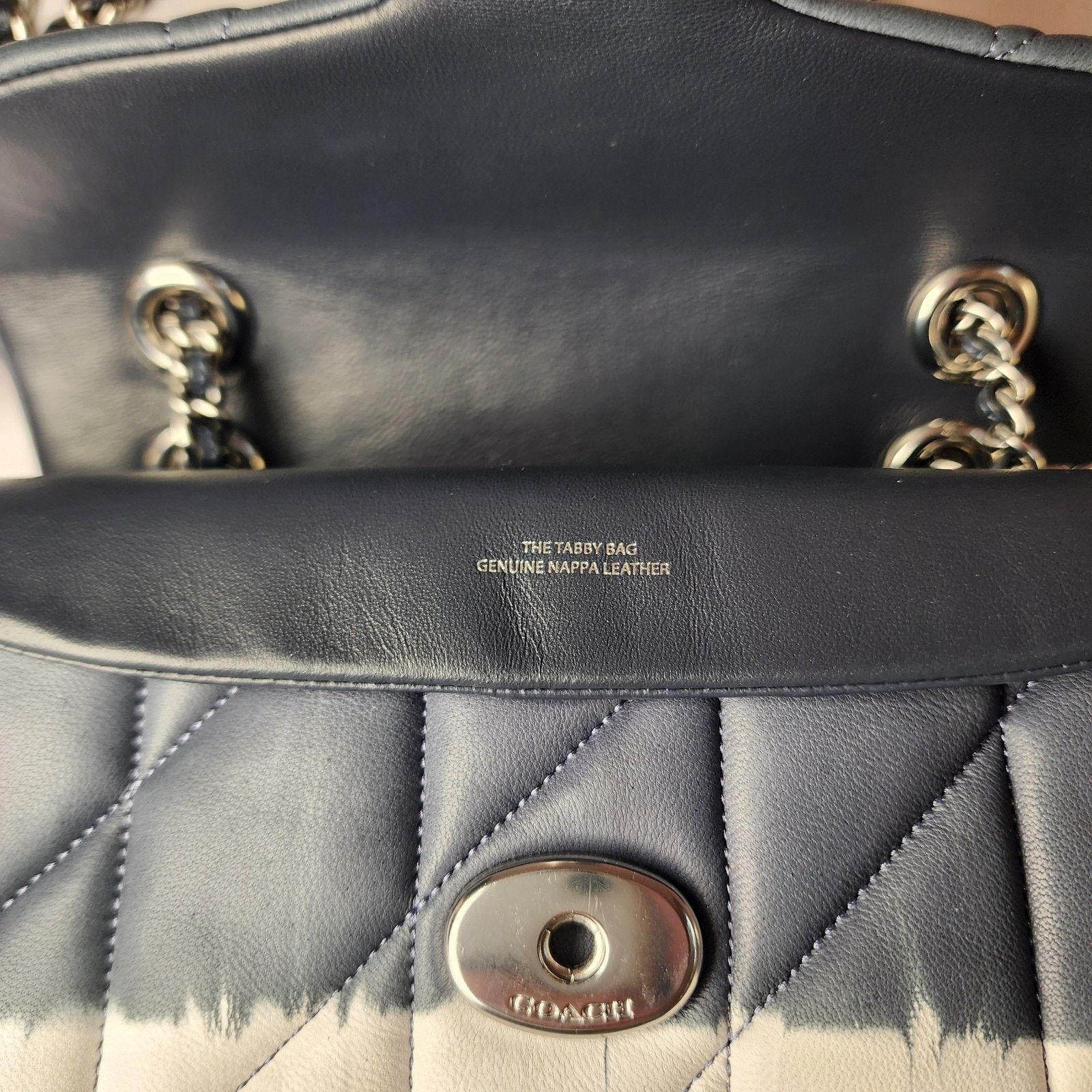 Coach COACH CU080 Quilted Tabby Bag 20 Tie Dye Midnight Navy V2 Size ONE SIZE - 6 Thumbnail
