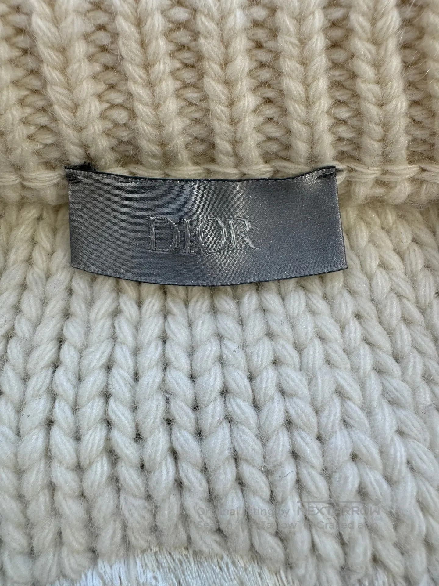 Dior Dior Heavy-Duty Rose Embroidery Wool Cashmere Sweater| Size L / US 10 / IT 46 - 3 Thumbnail
