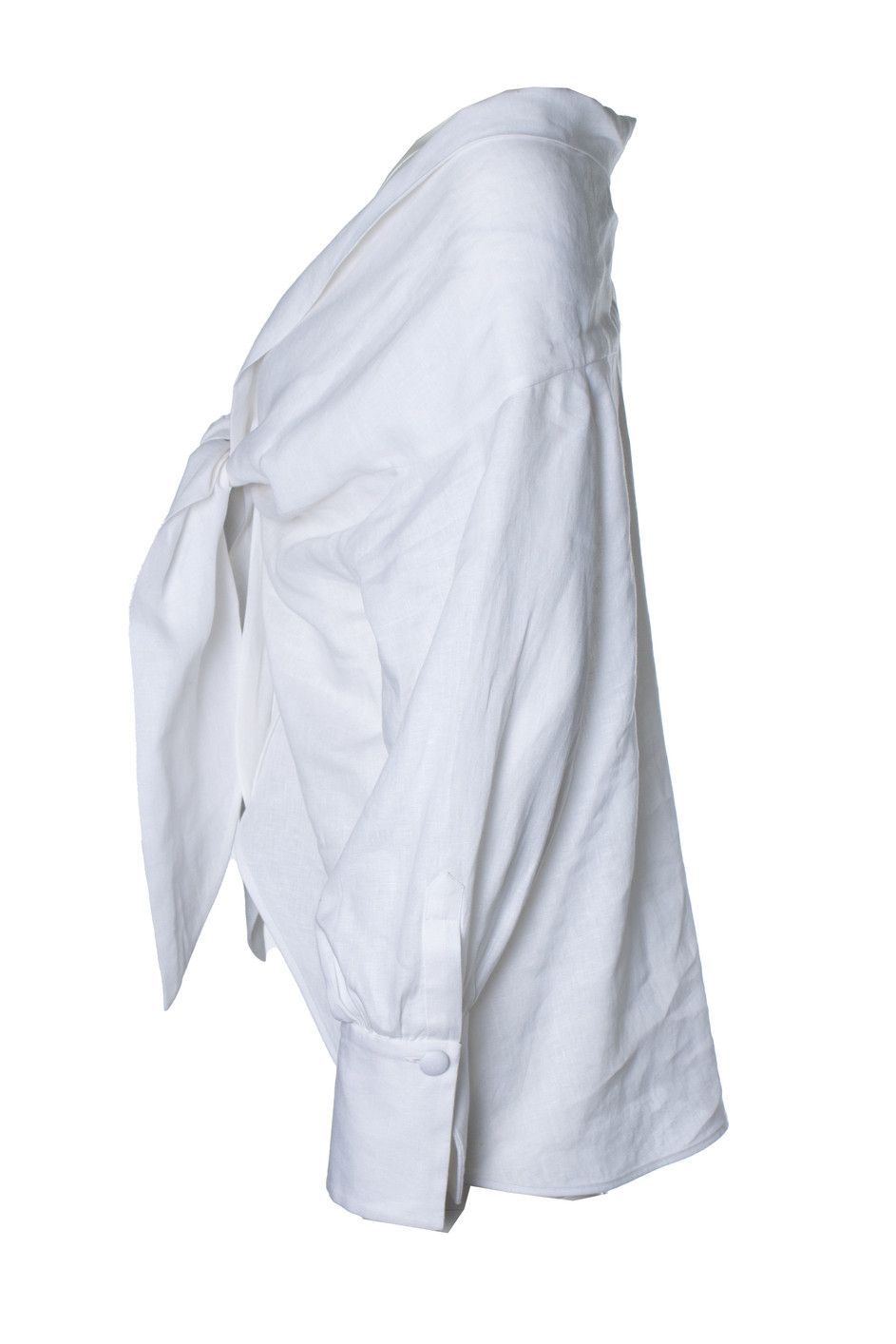 Other Andres Otalora, linen blouse with bow Size L / US 10 / IT 46 - 2 Thumbnail