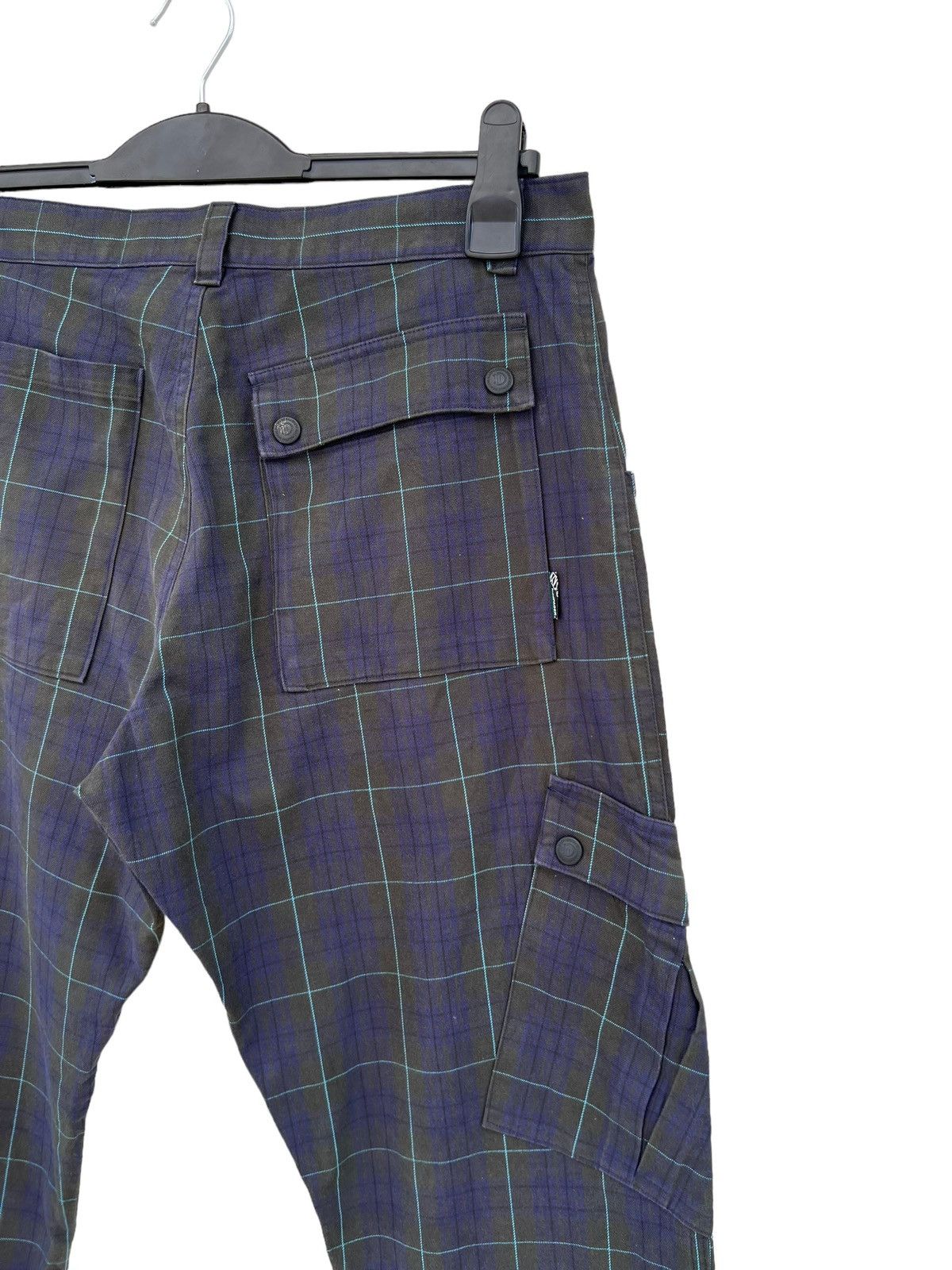Designer Vintage MADPAGER Japan Plaid Pocket Cargo Trouser Pant Size US 32 / EU 48 - 18 Thumbnail