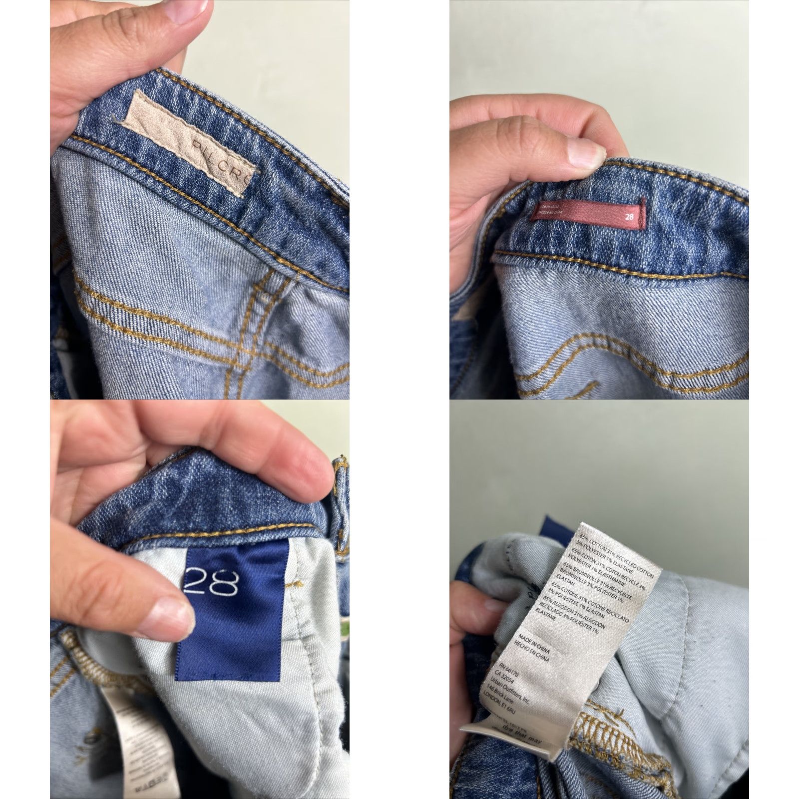 Vintage Pilcro and the Letterpress Jeans Women Medium Wash 28 Hippe Hippie Ankle 30x32 Blue Size 28" / US 6 / IT 42 - 9 Thumbnail