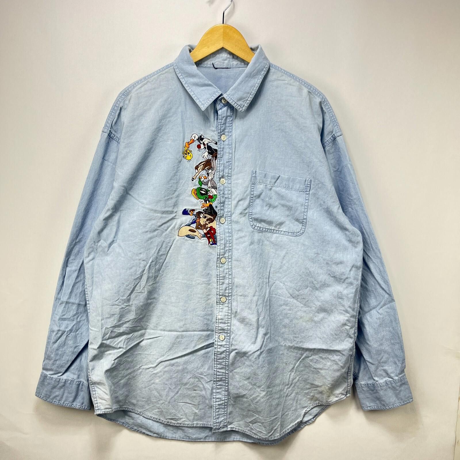 Other Vintage 90s Looney Tunes Button Up Longsleeve Shirt 2XL Size US XXL / EU 58 / 5 - 1 Thumbnail