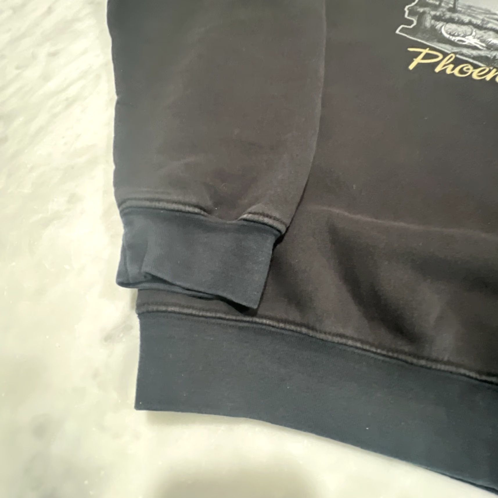 Harley Davidson Harley-Davidson Sweatshirt Men XL Black Phoenix AZ Flames Ride Hard Graphic Print Crew Neck Biker Motorcycle Pullover Size US XL / EU 56 / 4 - 7 Thumbnail