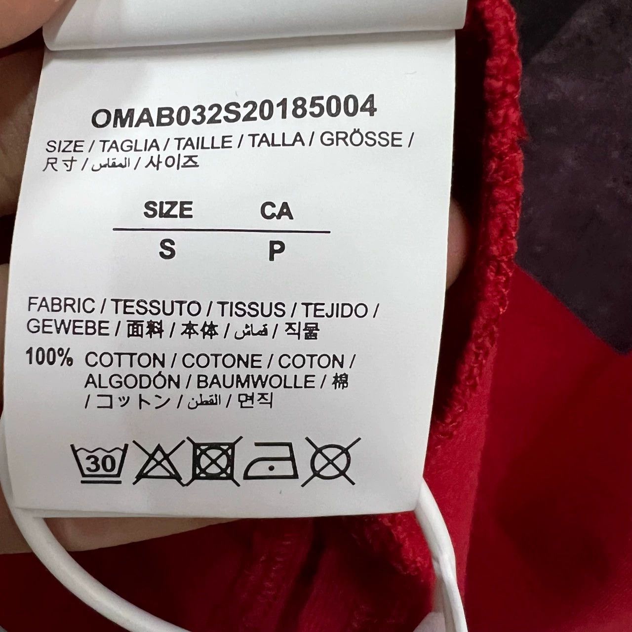 Off-White off-white long sleeve graphic shirt red Size US XXS / EU 40 - 3 Thumbnail