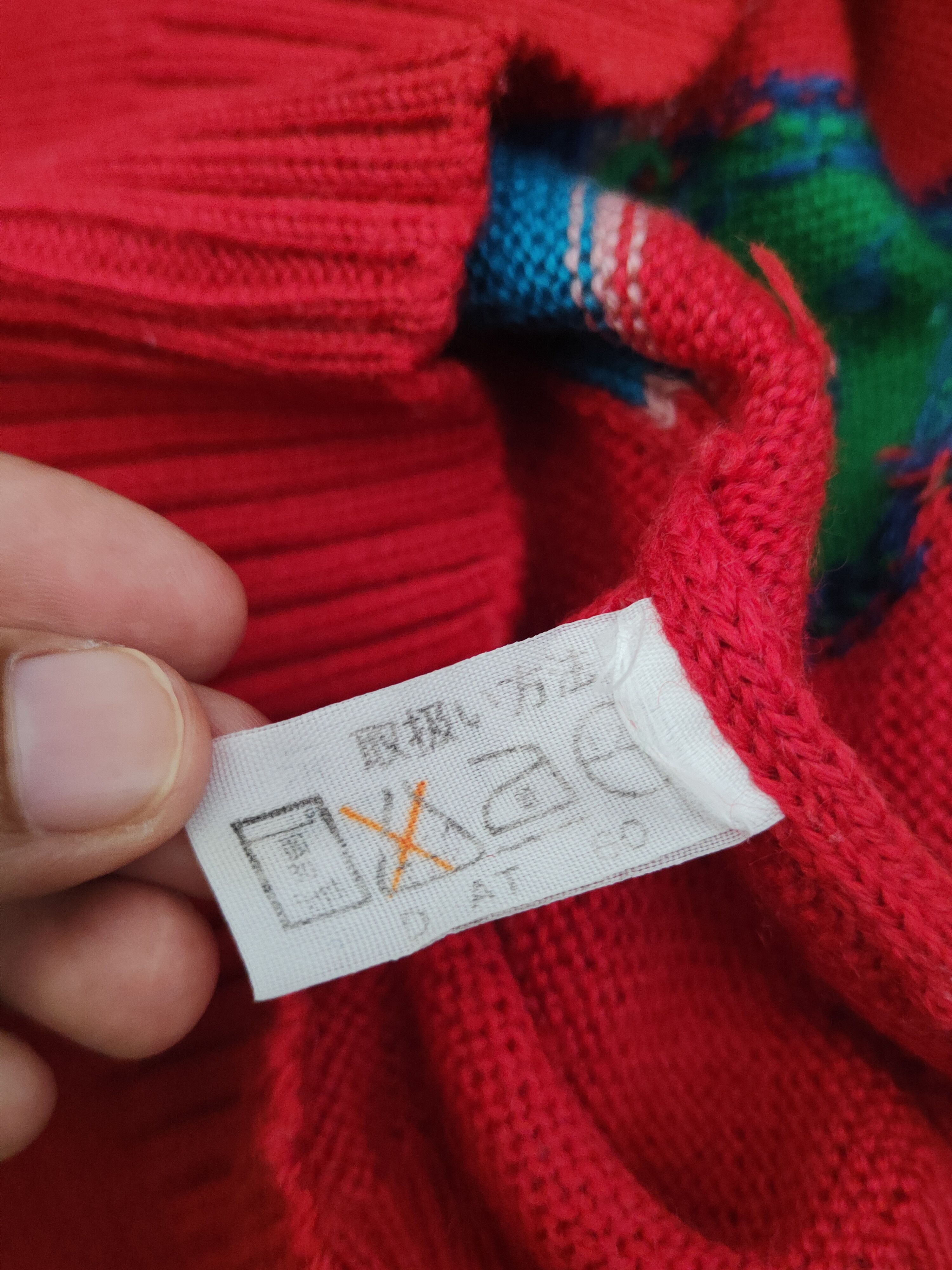 Homespun Knitwear × Japanese Brand × Vintage Mavera Sports Red Knitwear Sweatshirts #W1088 Size US XS / EU 42 / 0 - 11 Thumbnail