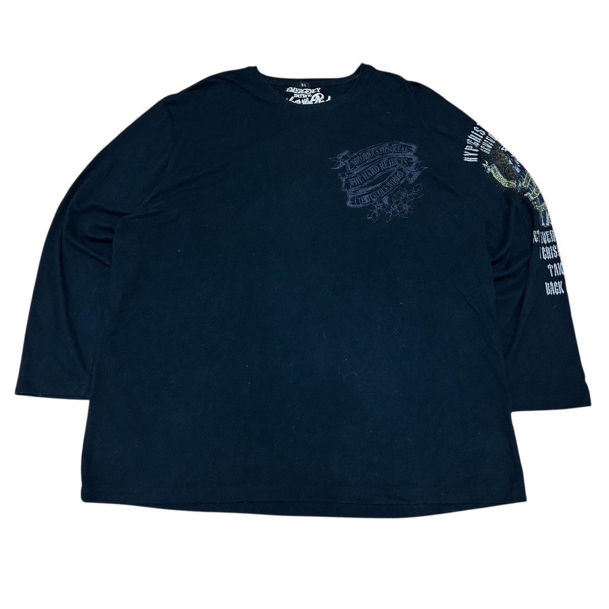 Vintage Vintage EMERGENCY PATROL Wing Flat Print Long Sleeve tee Size US XXL / EU 58 / 5 - 2 Thumbnail