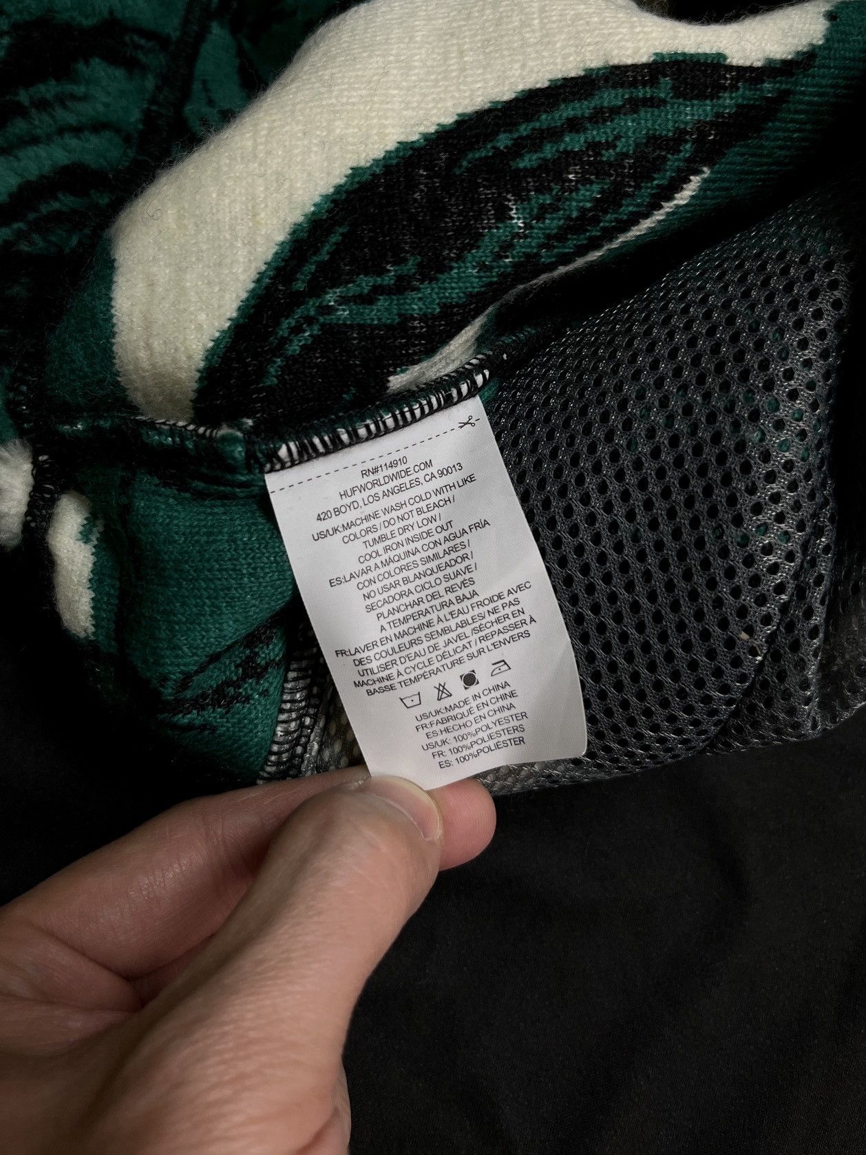 Huf Rare HUF Worldwide Sativa Floral Natural Green Jacket Medium Size US M / EU 48-50 / 2 - 9 Thumbnail