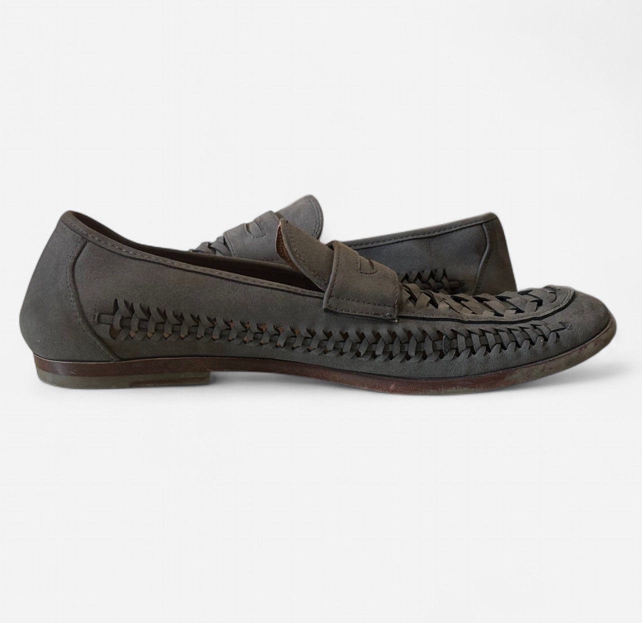 Steve Madden Steve Madden Gray Woven Josten Slip On Penny Loafers Size 11 Size US 11 / EU 44 - 5 Thumbnail