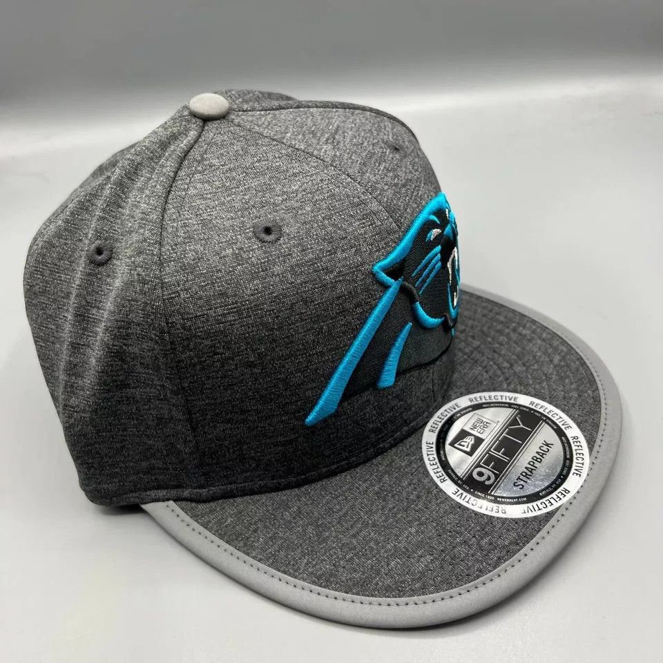 New Era Carolina Panthers Hat Men Reflective Snap Back Cap New Size ONE SIZE - 4 Thumbnail