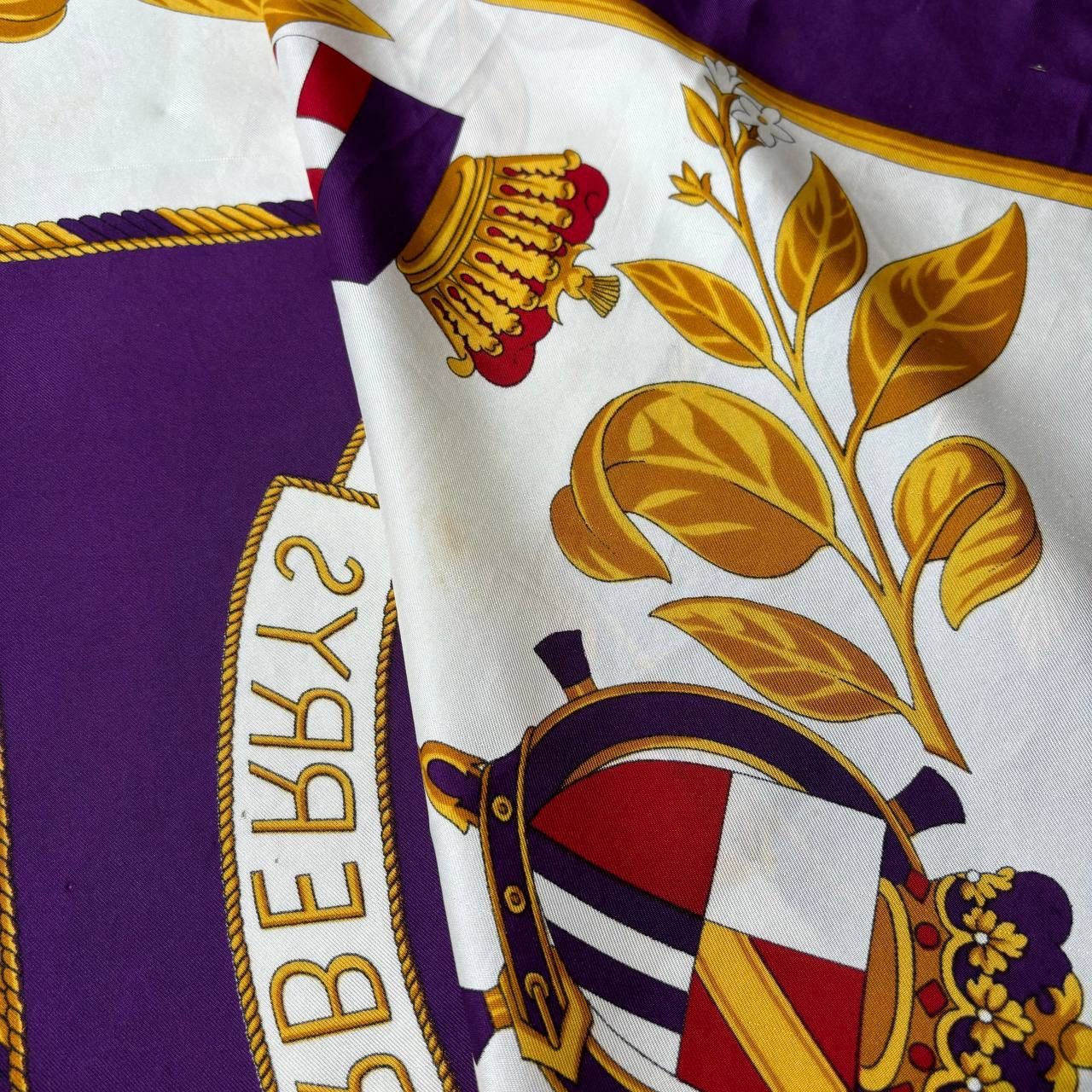 Burberry Vintage 80s Burberry Prorsum Luxury Silk Scarf Size ONE SIZE - 4 Thumbnail
