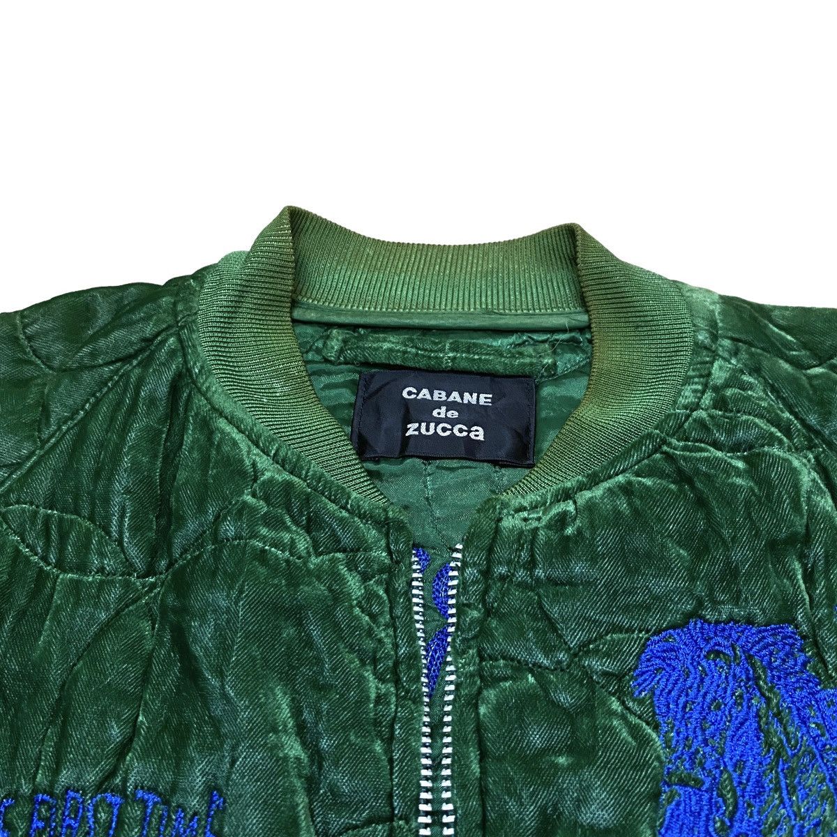CABANE de ZUCCa Very Rare Vintage Cabane De Zucca Silk Sukajan Jacket 1990s Size US M / EU 48-50 / 2 - 7 Thumbnail