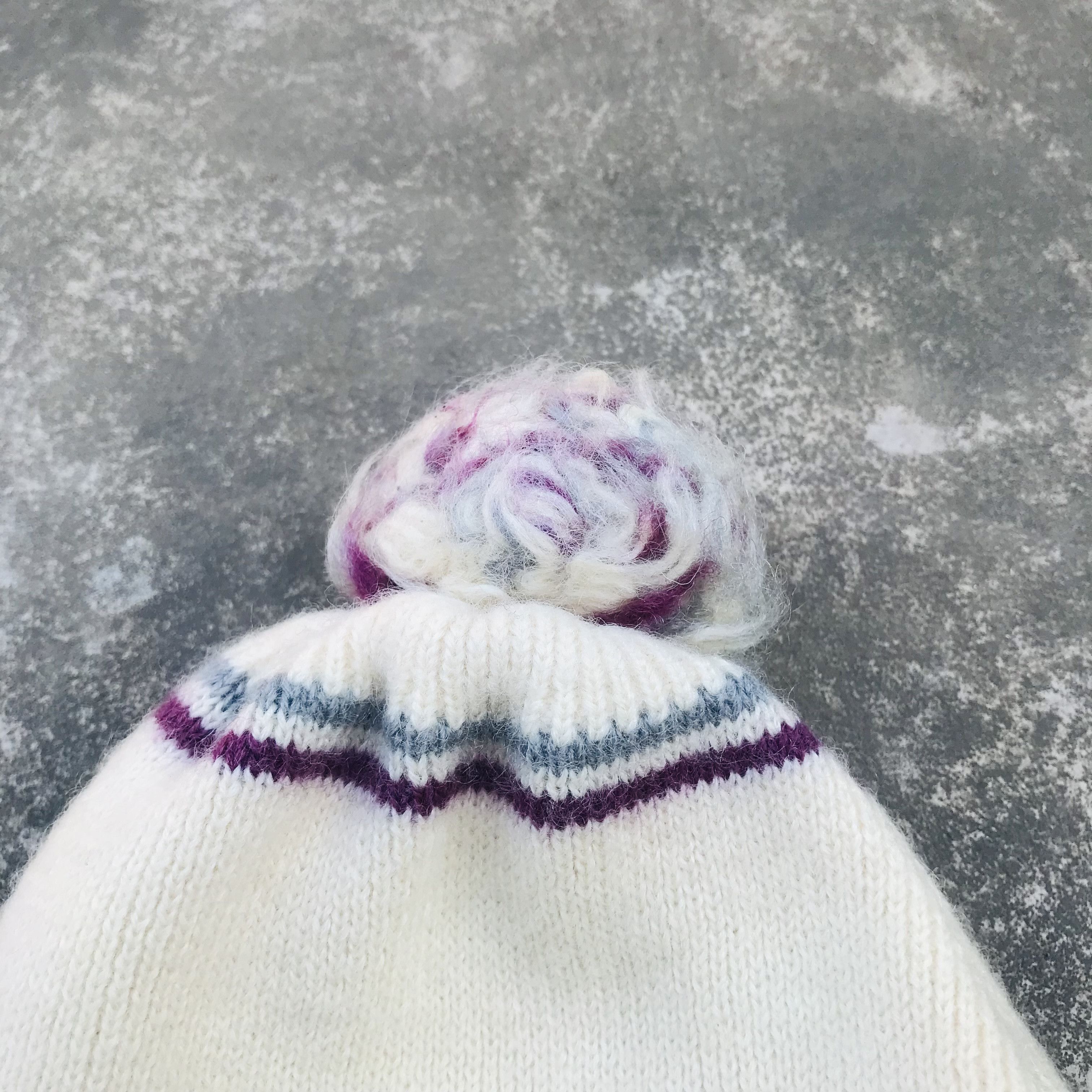 Japanese Brand × Vintage Japanese Vintage Bubble Pom Beanie Size ONE SIZE - 4 Thumbnail