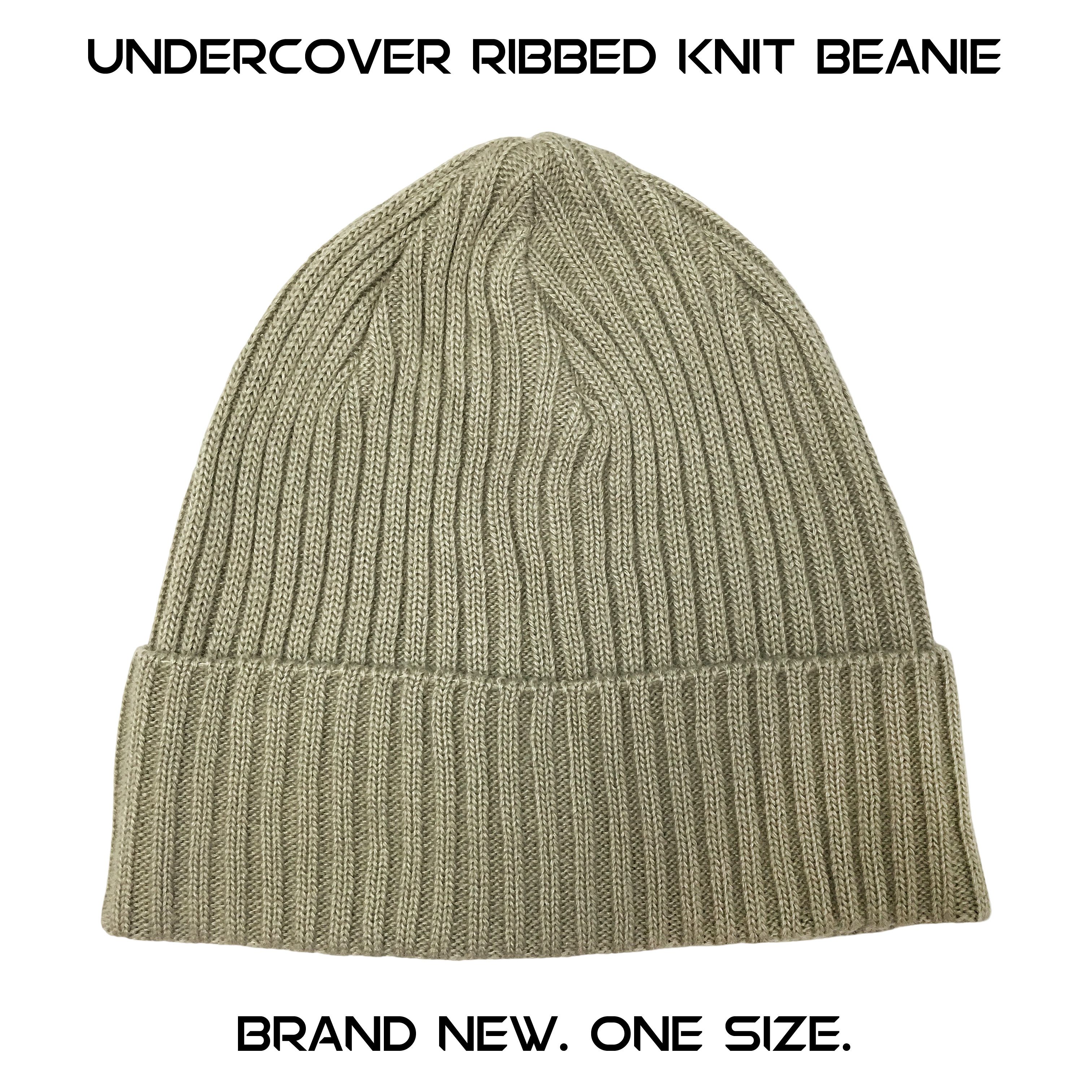 Undercover Undercover Ribbed Knit Beanie Hat Oatmeal UC2B4H02 Size ONE SIZE - 1 Thumbnail