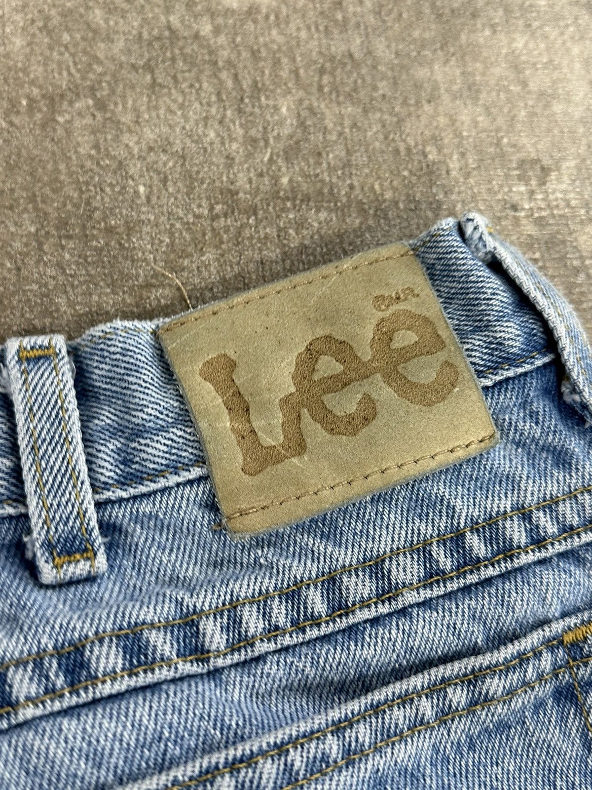 Lee × Vintage Vintage 90s Lee Blue Denim Button Fly Jeans ~READ Size US 32 / EU 48 - 12 Thumbnail