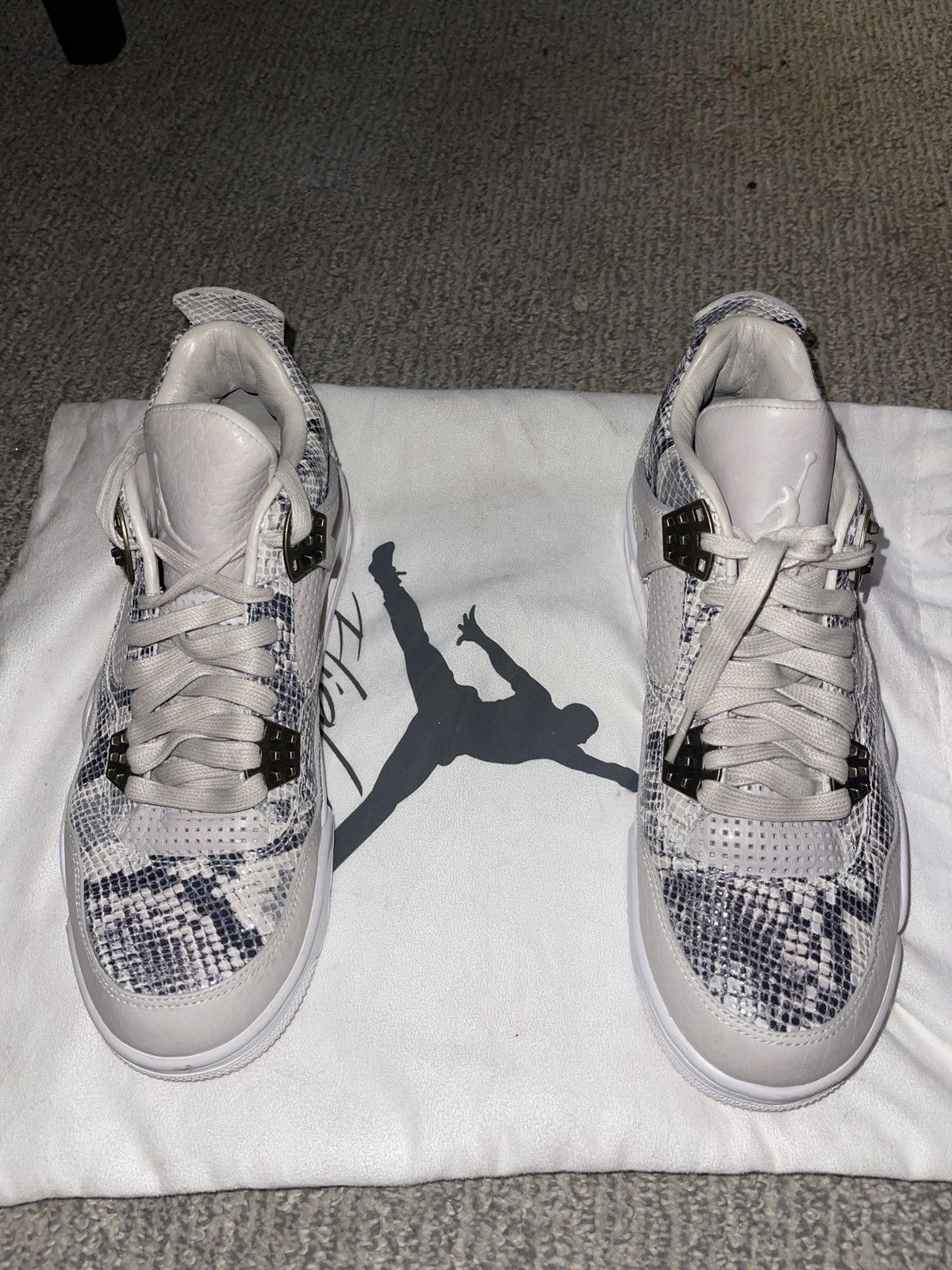 Jordan Brand × Nike Jordan Retro 4 Snakeskin 2016 Premium Size US 8 / EU 41 - 2 Thumbnail