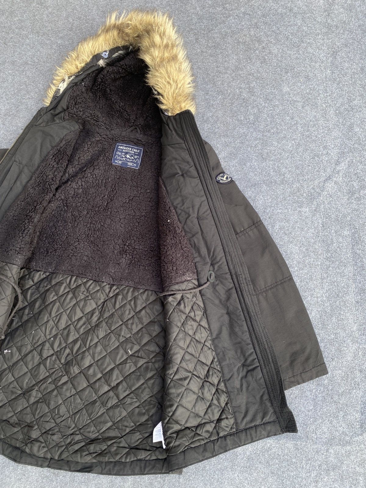 American Eagle Outfitters America eagle Faux Fur Trim Hooded Parka Jacket Size M / US 6-8 / IT 42-44 - 11 Thumbnail