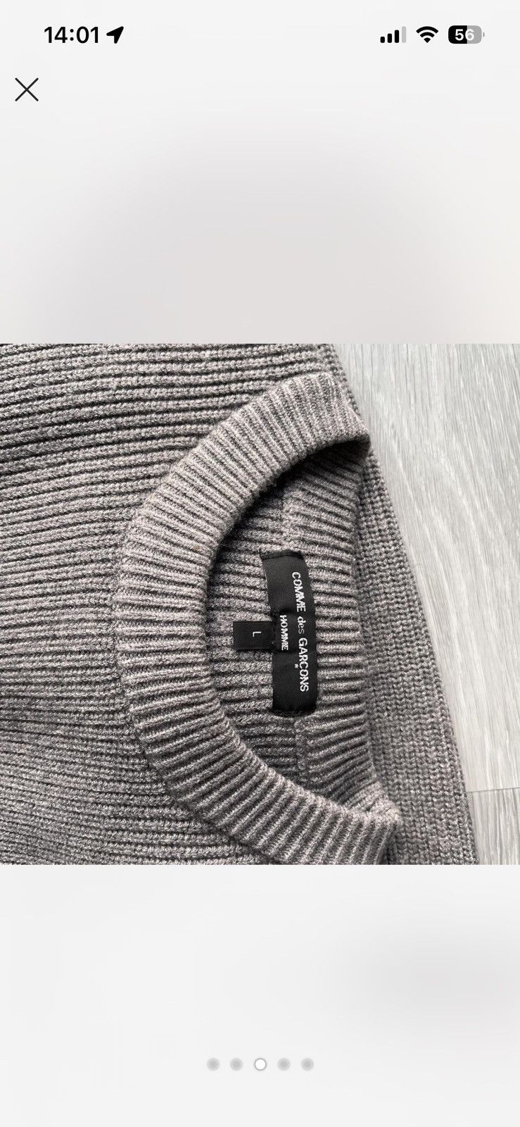 Comme des Garcons Homme Plus Comme des Garçons Homme Spellout Jumper Size US L / EU 52-54 / 3 - 3 Thumbnail