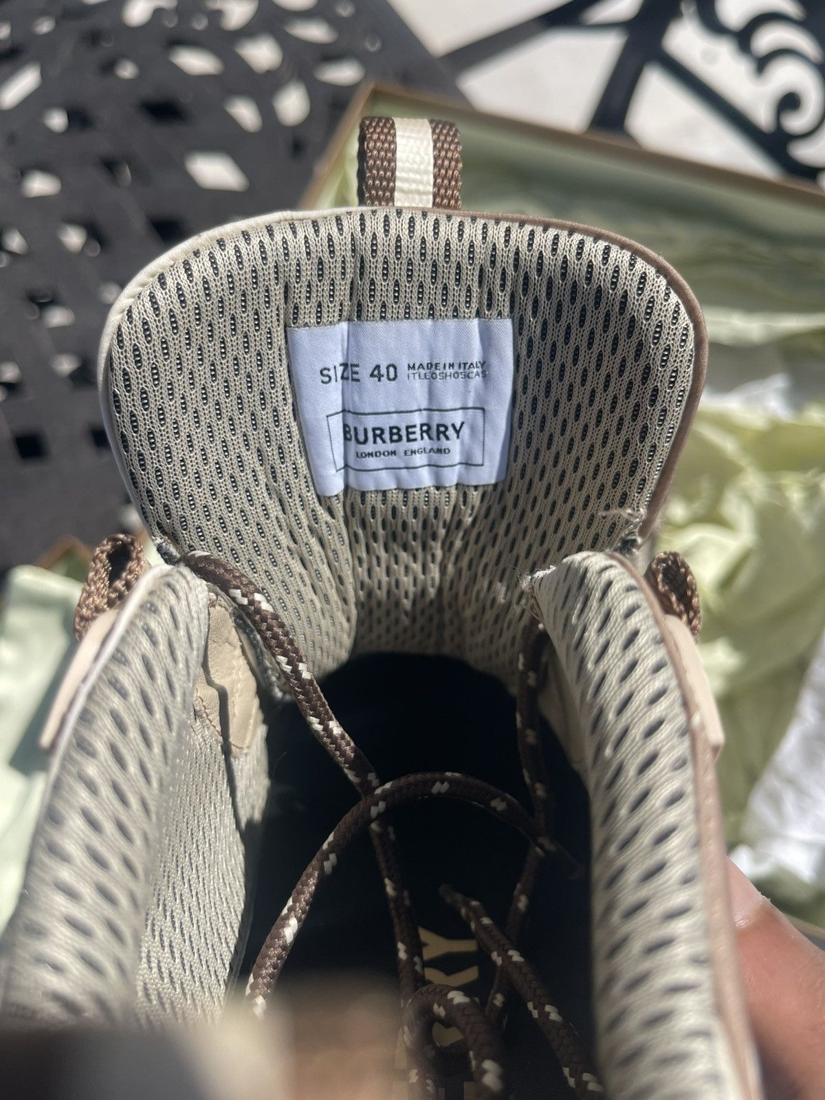 Burberry BURBERRY ARTHUR CAMOUFLAGE SNEAKER Size US 7 / EU 40 - 7 Thumbnail