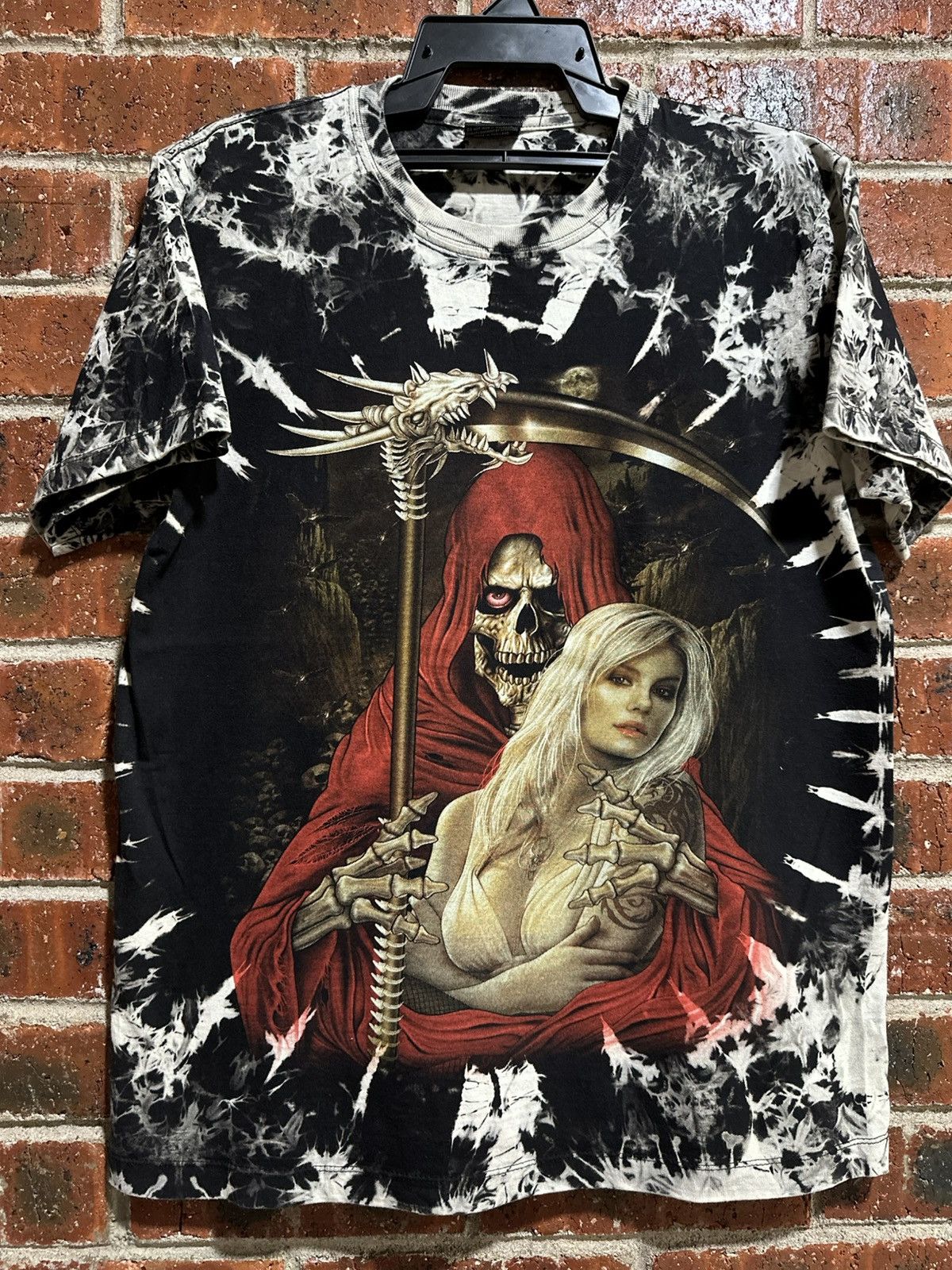 Tribal Streetwear Thrashed Vintage Skull Paita Rose Full Print Tee Size US M / EU 48-50 / 2 - 1 Thumbnail