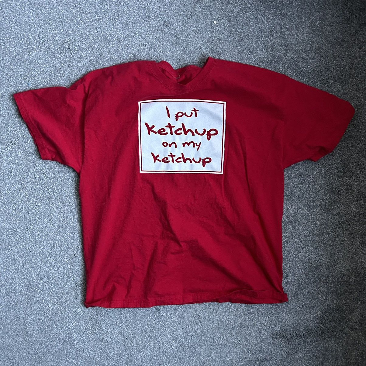 Vintage Ketchup Graphic Tee Size US XL / EU 56 / 4 - 1 Thumbnail