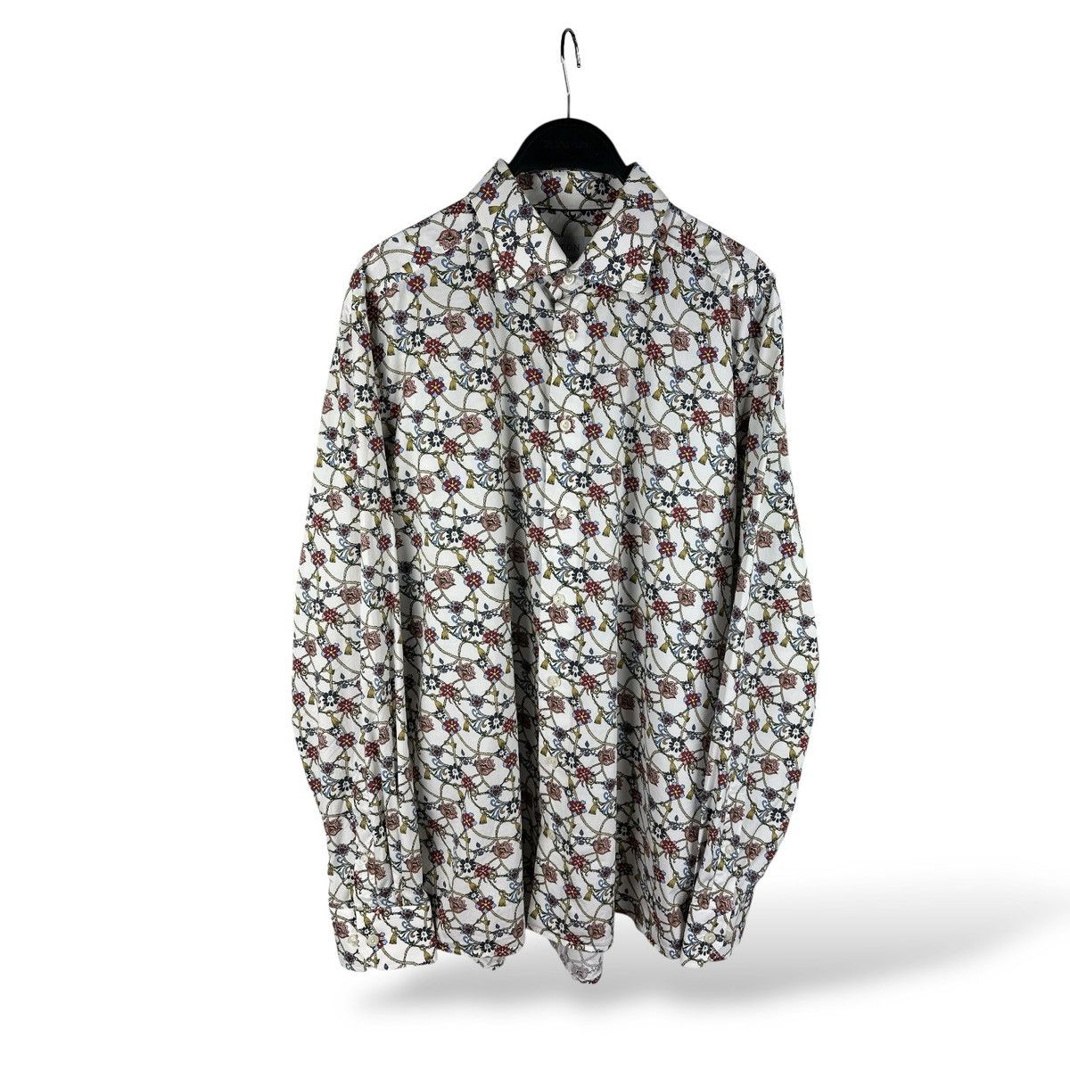 Eton Eton Contemporary Floral Print Long Sleeve Button Up Shirt Size US L / EU 52-54 / 3 - 1 Thumbnail