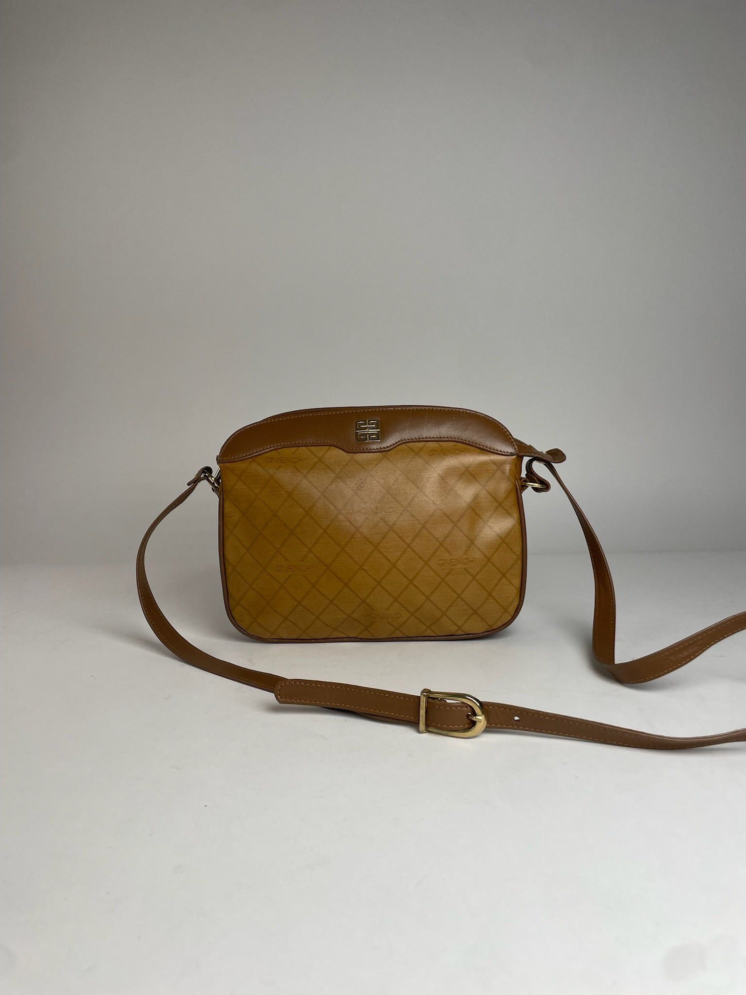 Givenchy Vintage Leather Shoulder Monogram Bag Brown Size ONE SIZE - 1 Thumbnail
