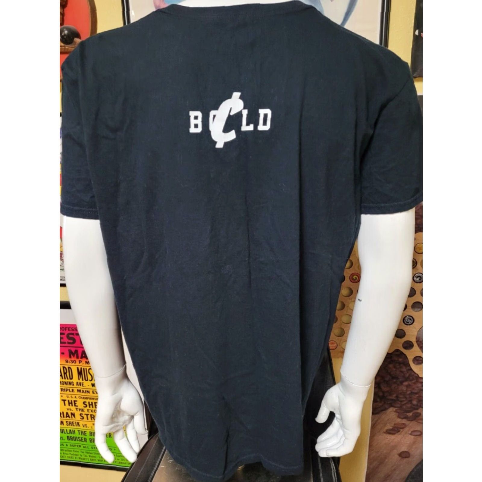 Logo 7 Bold Currency T-Shirt Detroit Sports Mashup Streetwear Hip Hop Shirt XL Black Men Crew Neck Short Sleeve 100% Cotton Graphic Tee Size US XL / EU 56 / 4 - 3 Thumbnail