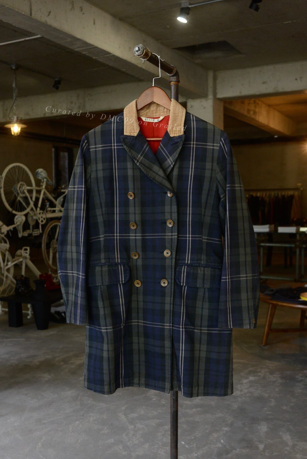 45rpm 45rpm Check Double-Breasted Trench Coat Size US M / EU 48-50 / 2 - 1 Thumbnail