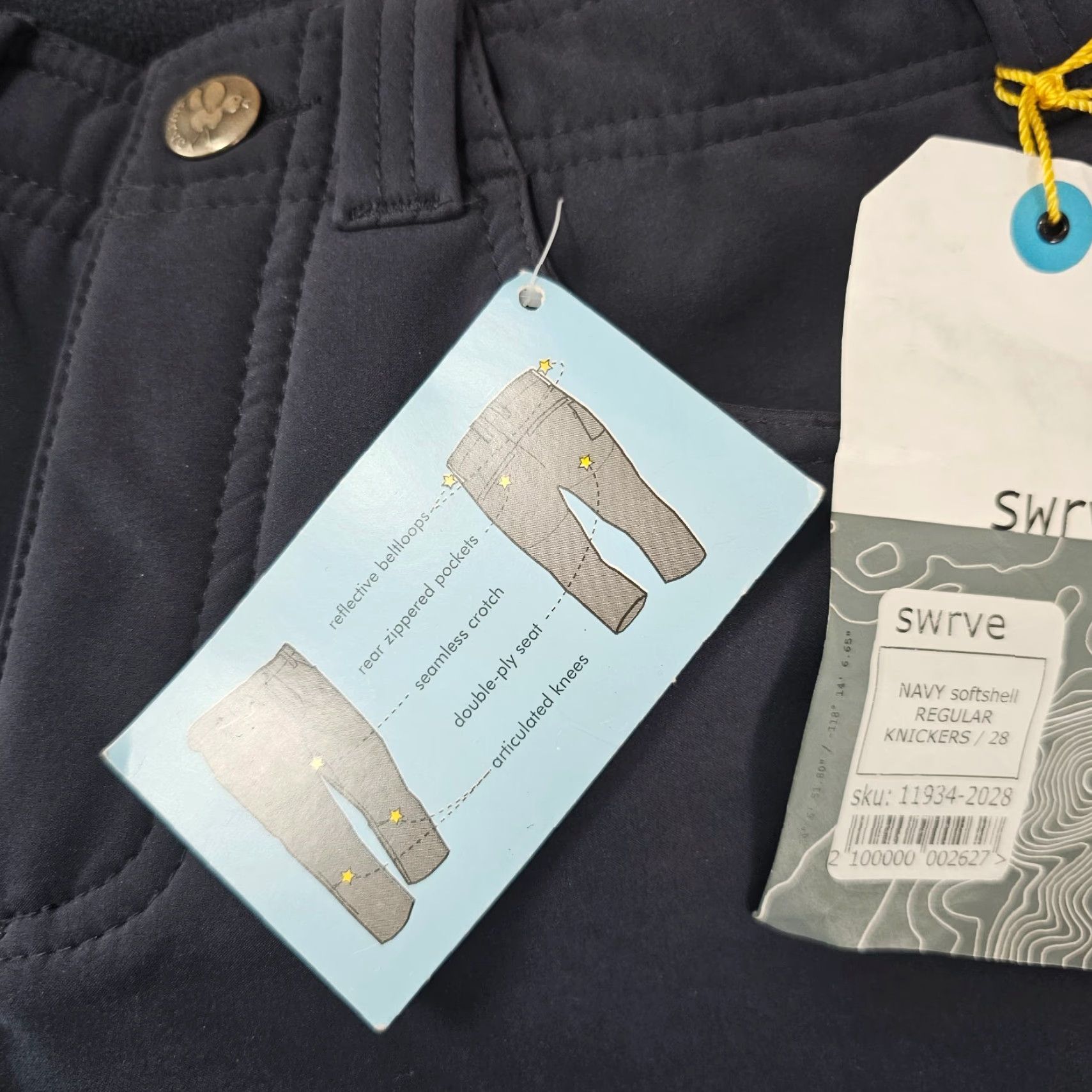 Vintage Swrve Winter Knickers Shorts Mens 28 Regular Navy Water Resistant Softshell Chino Athletic Quick Dry Pockets 19in Inseam Size US 28 / EU 44 - 4 Thumbnail