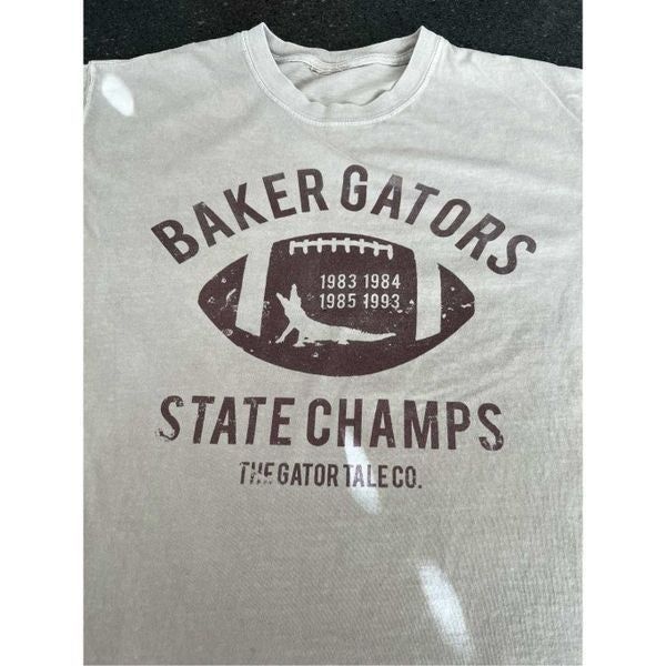 Vintage 90’ Vintage BAKER Florida Gators Tee State Champs size M Size US M / EU 48-50 / 2 - 2 Thumbnail