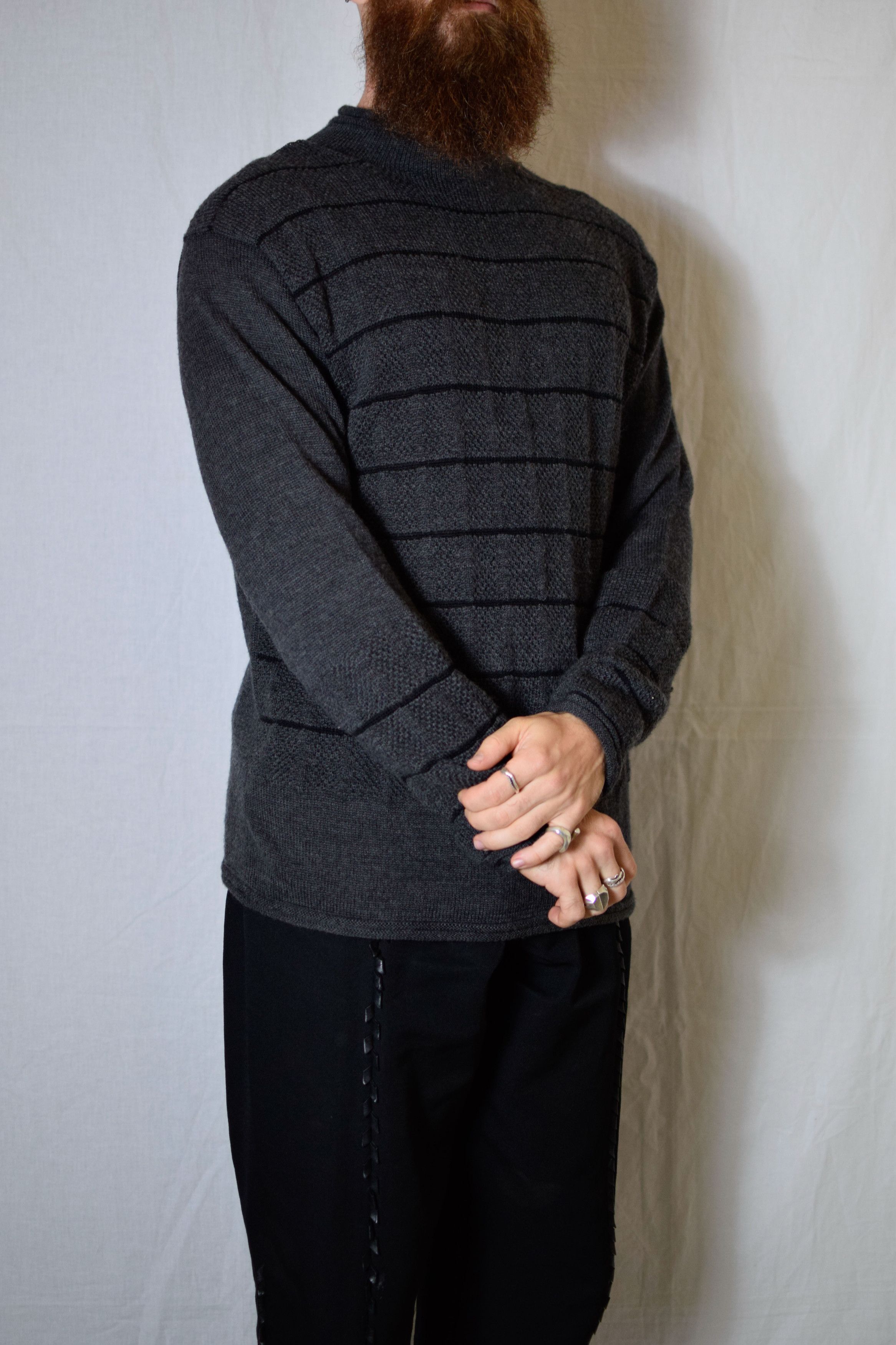 Yohji Yamamoto Y's For Men 90s Black Godzilla Knit Sweater | Grailed